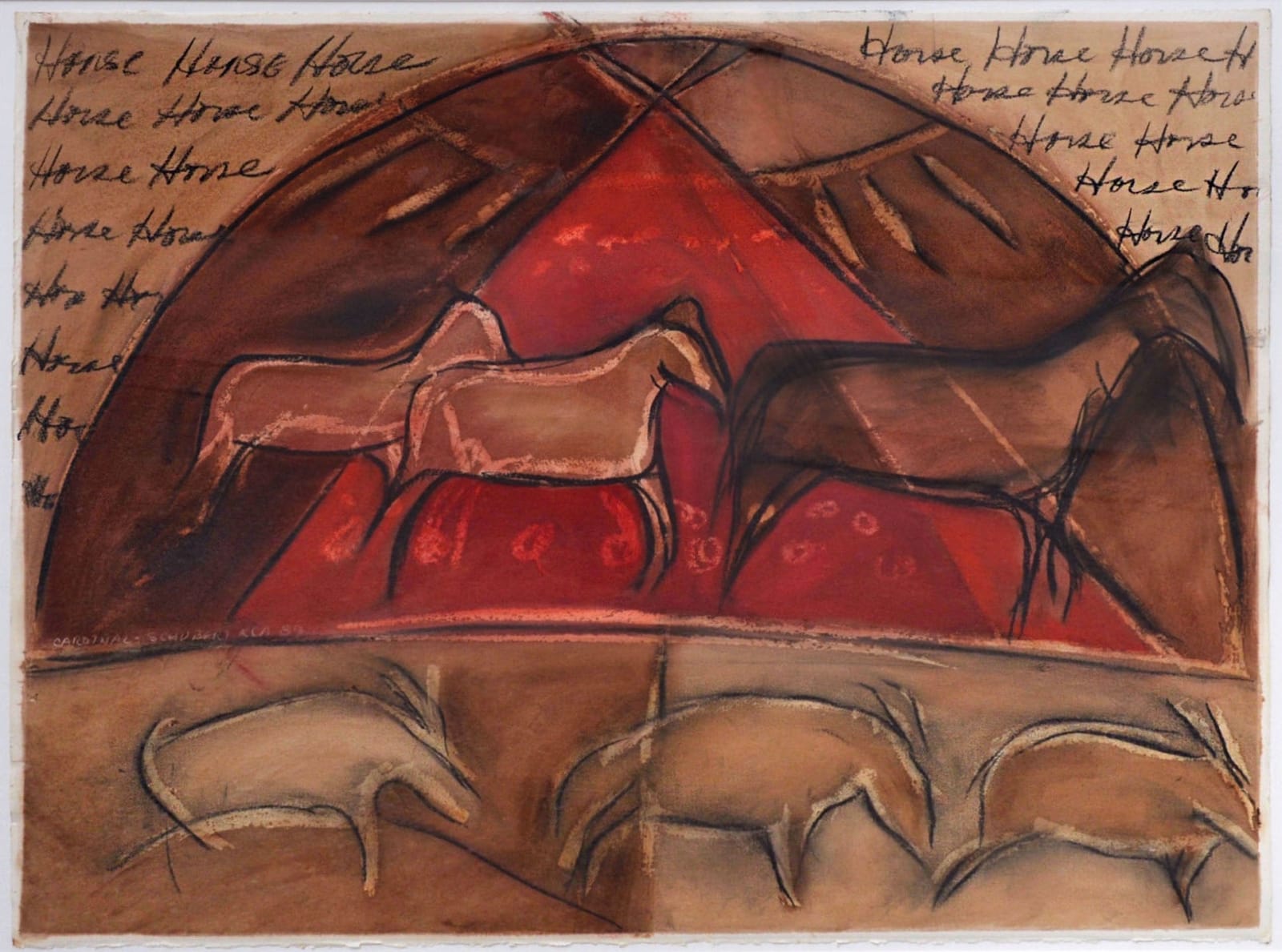 Joane Cardinal-Schubert, Horse, 1980