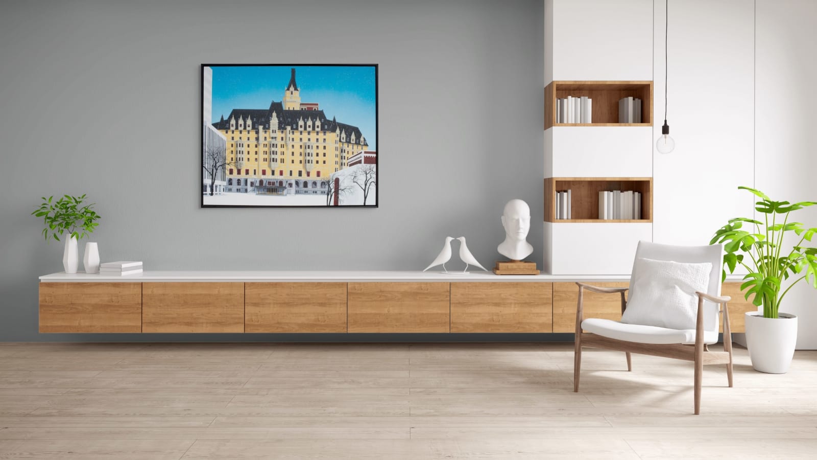 David Thauberger, Bessborough in Winter, 2021