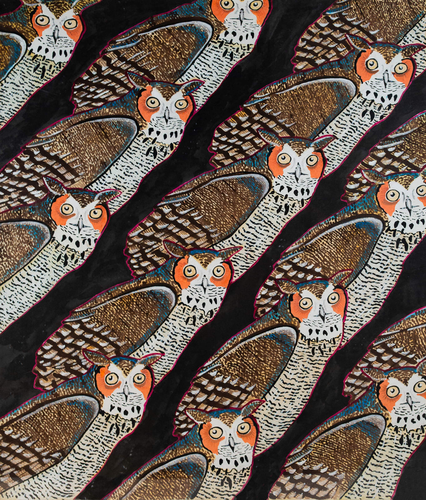 David Thauberger, Horned Owls, 1973