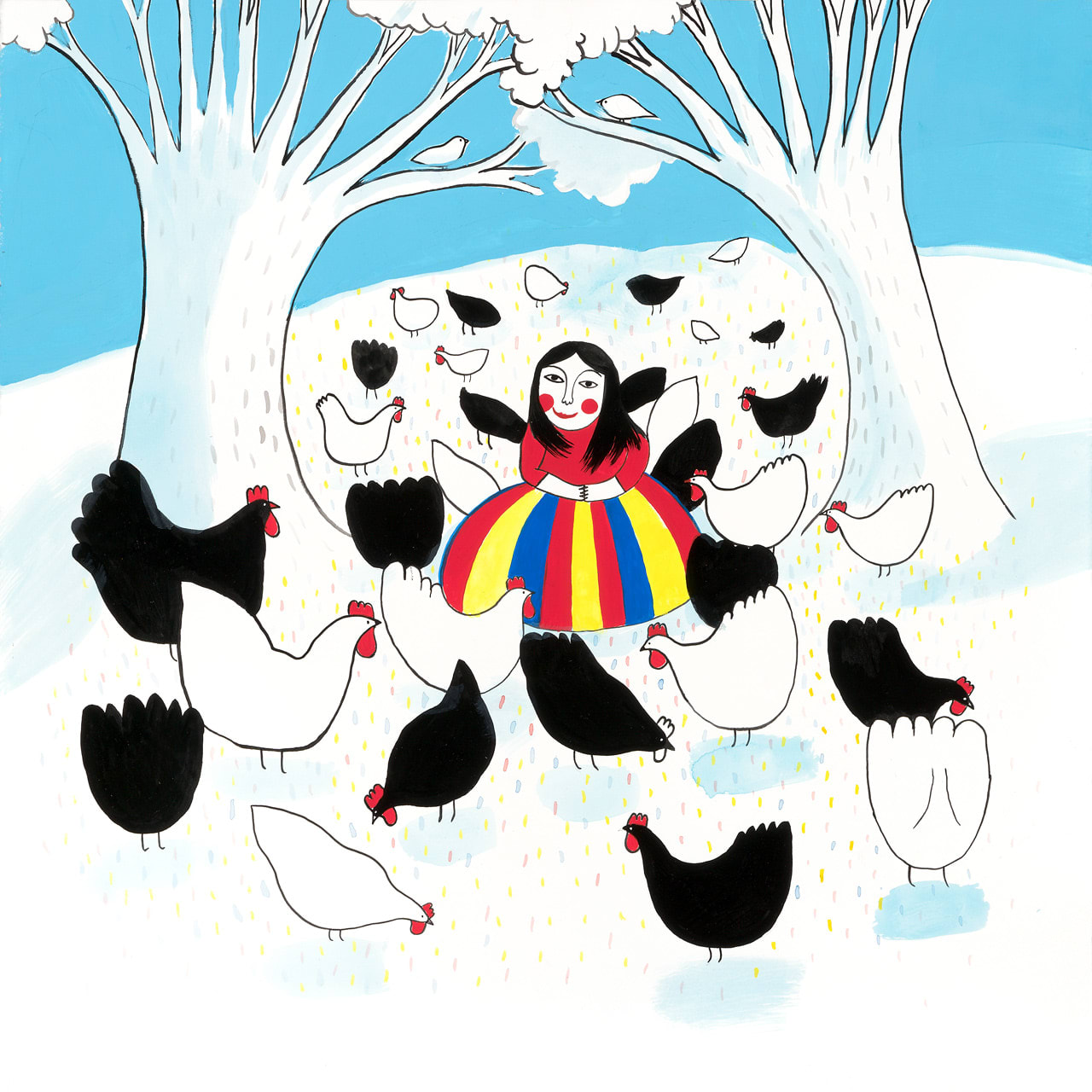 Tamara Bond, Lavender is Happy Sitting with the Hens, 2021
