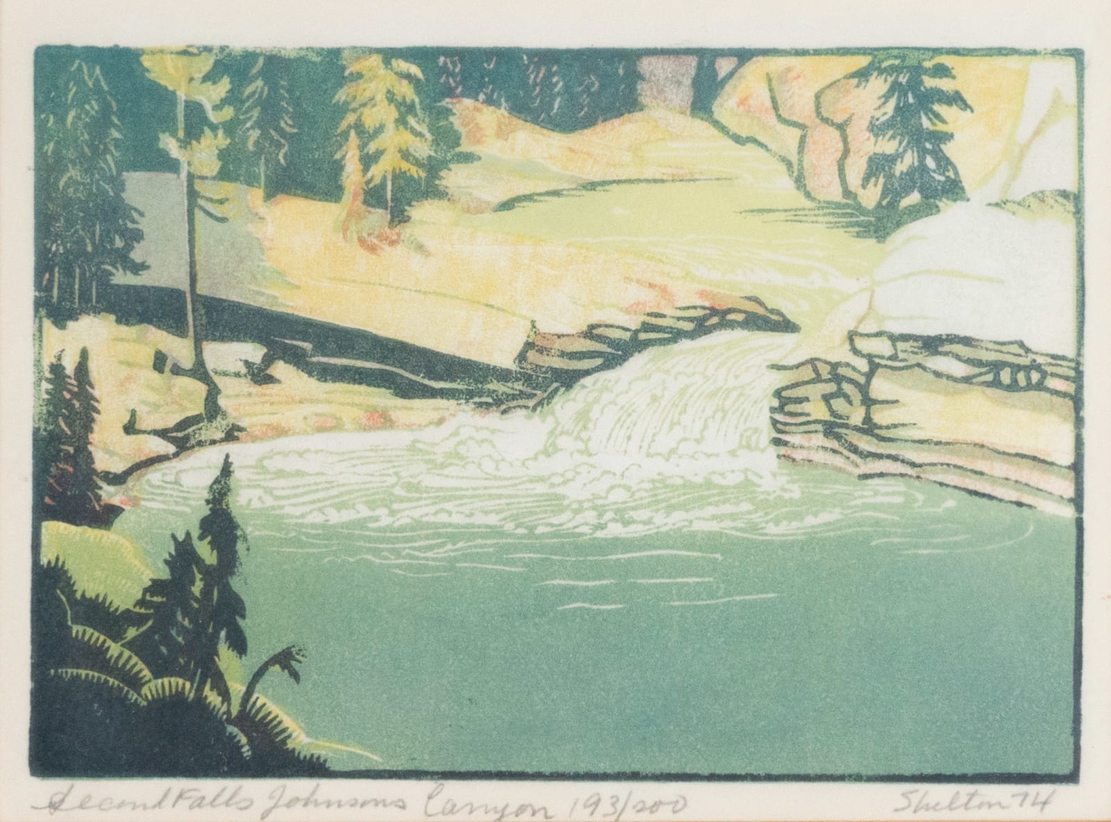 Margaret Shelton, Second Falls, Johnson Canyon