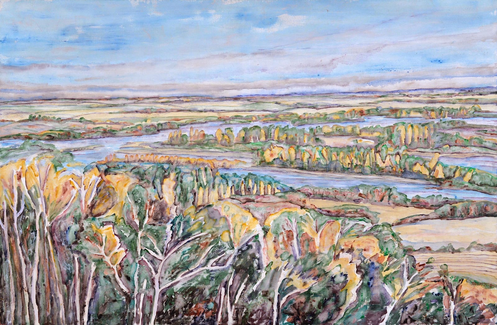 Adeline Rockett, Early Autumn Near the River, 1984