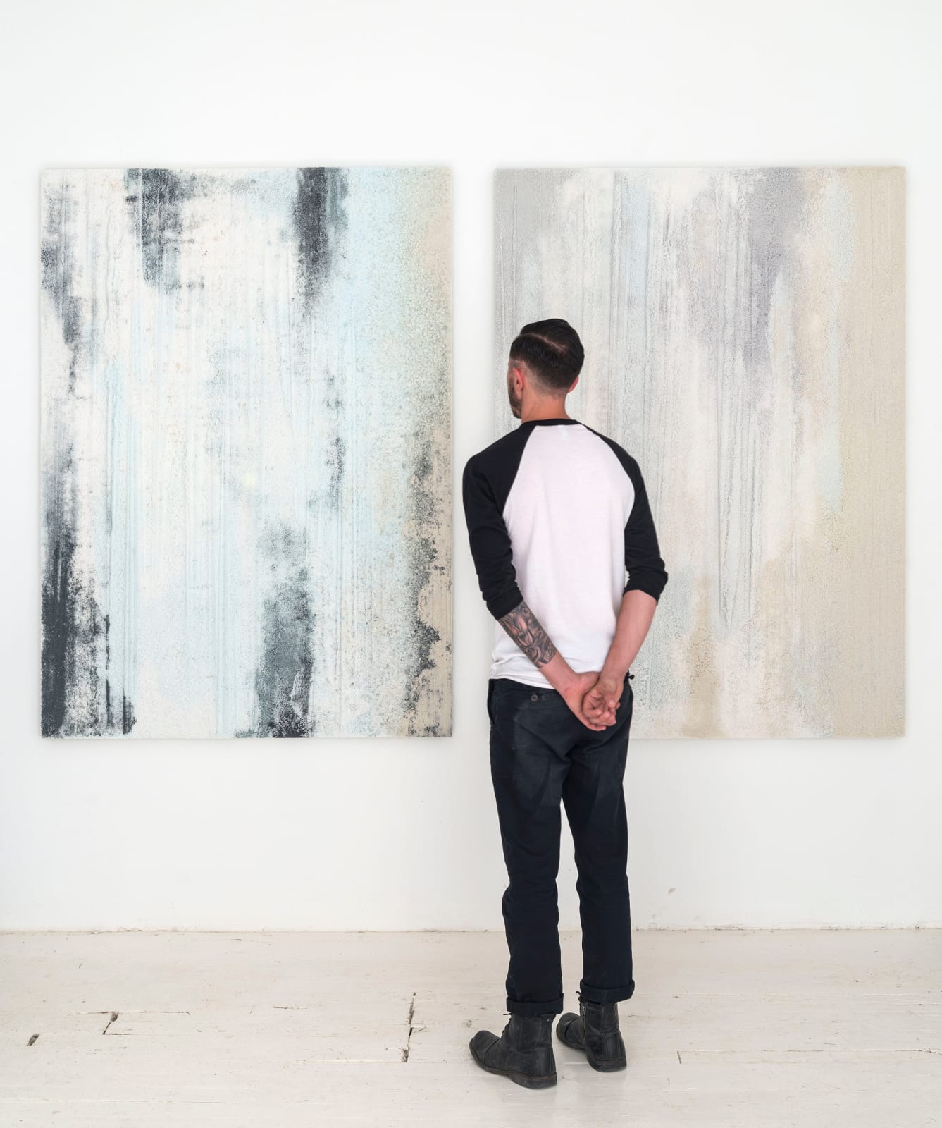 Fernando Mastrangelo, Sand + Salt Diptych