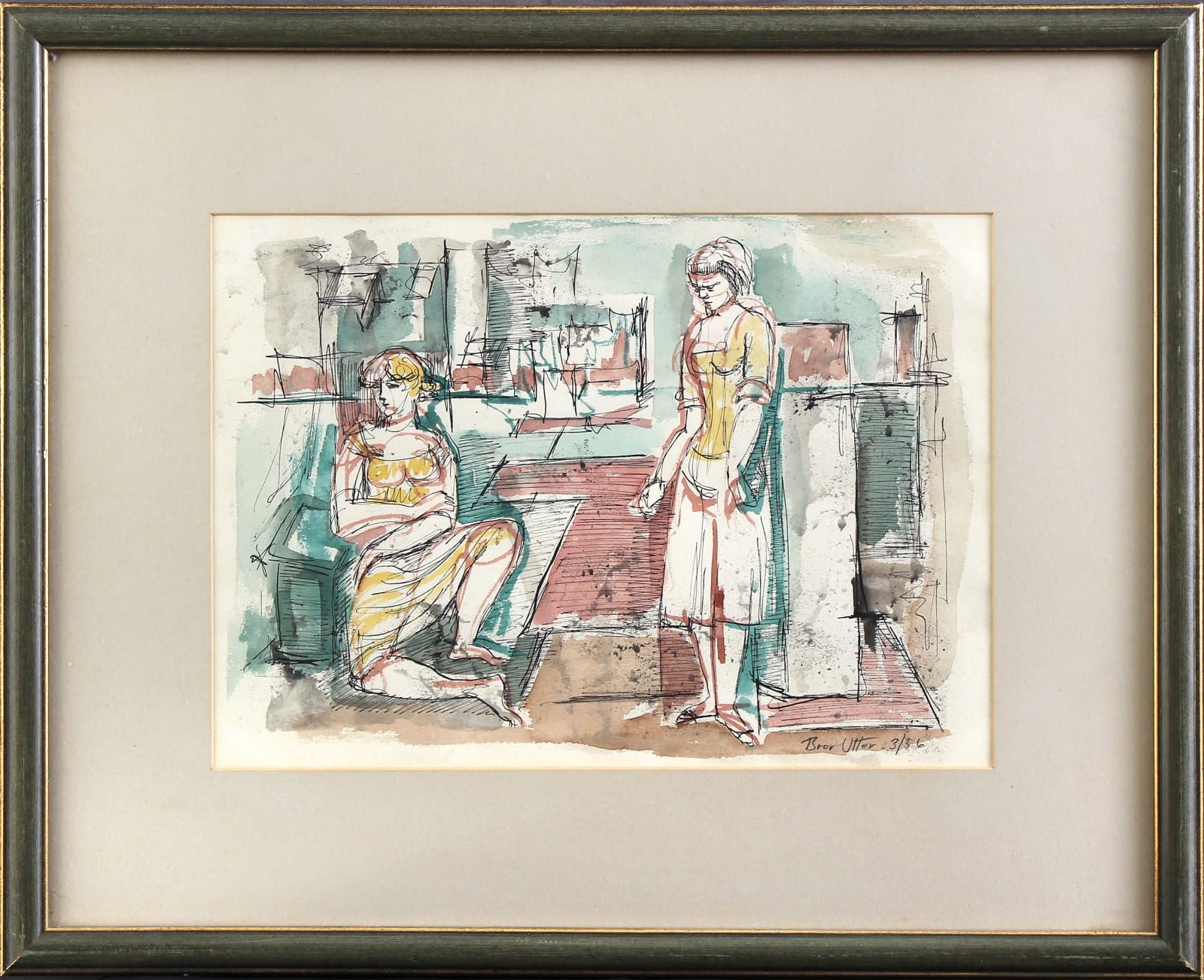 Bror Utter, Two Women, March 1956