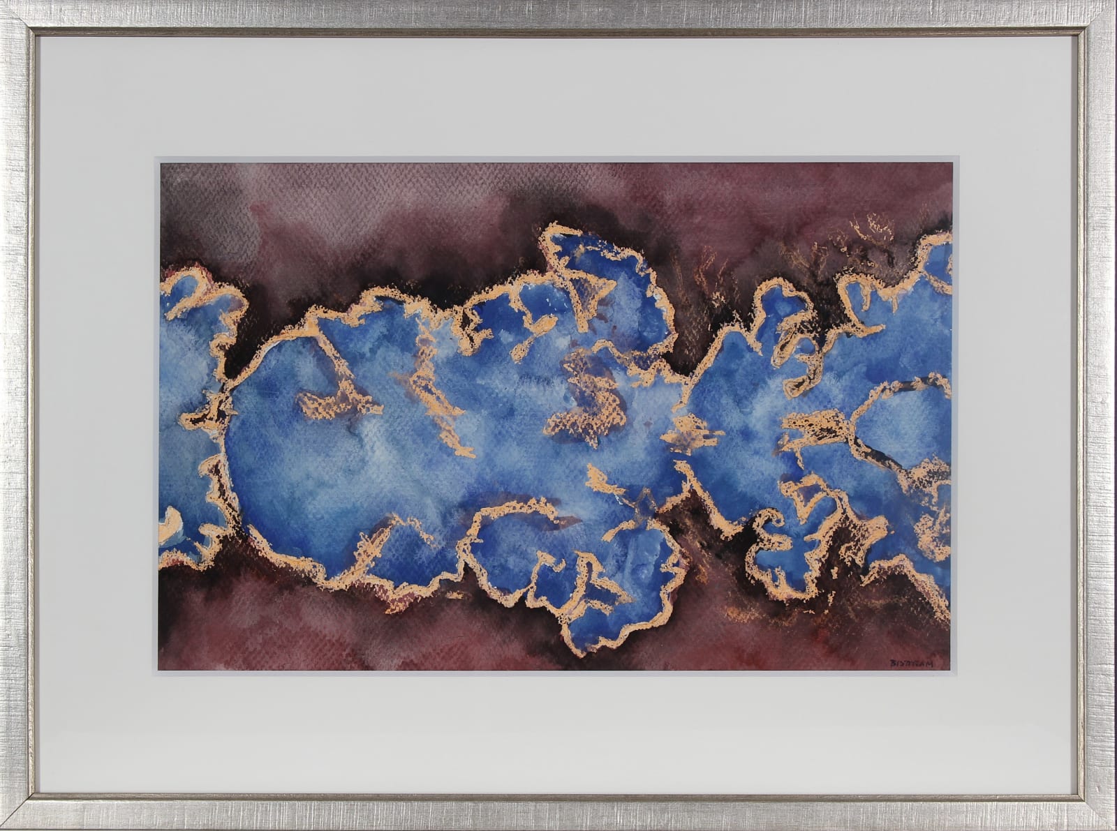 Emil Bisttram, Untitled (Blue Abstract), n.d.