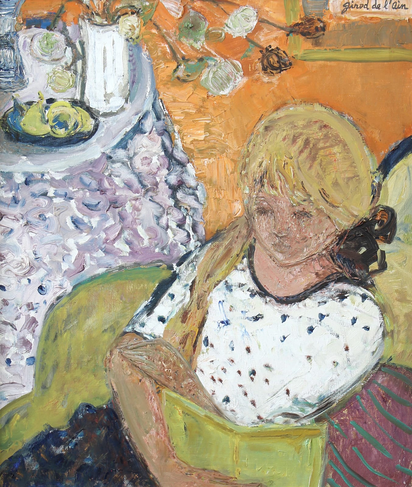 Hélène Girod de l'Ain, Untitled (Girl at Table), n.d.