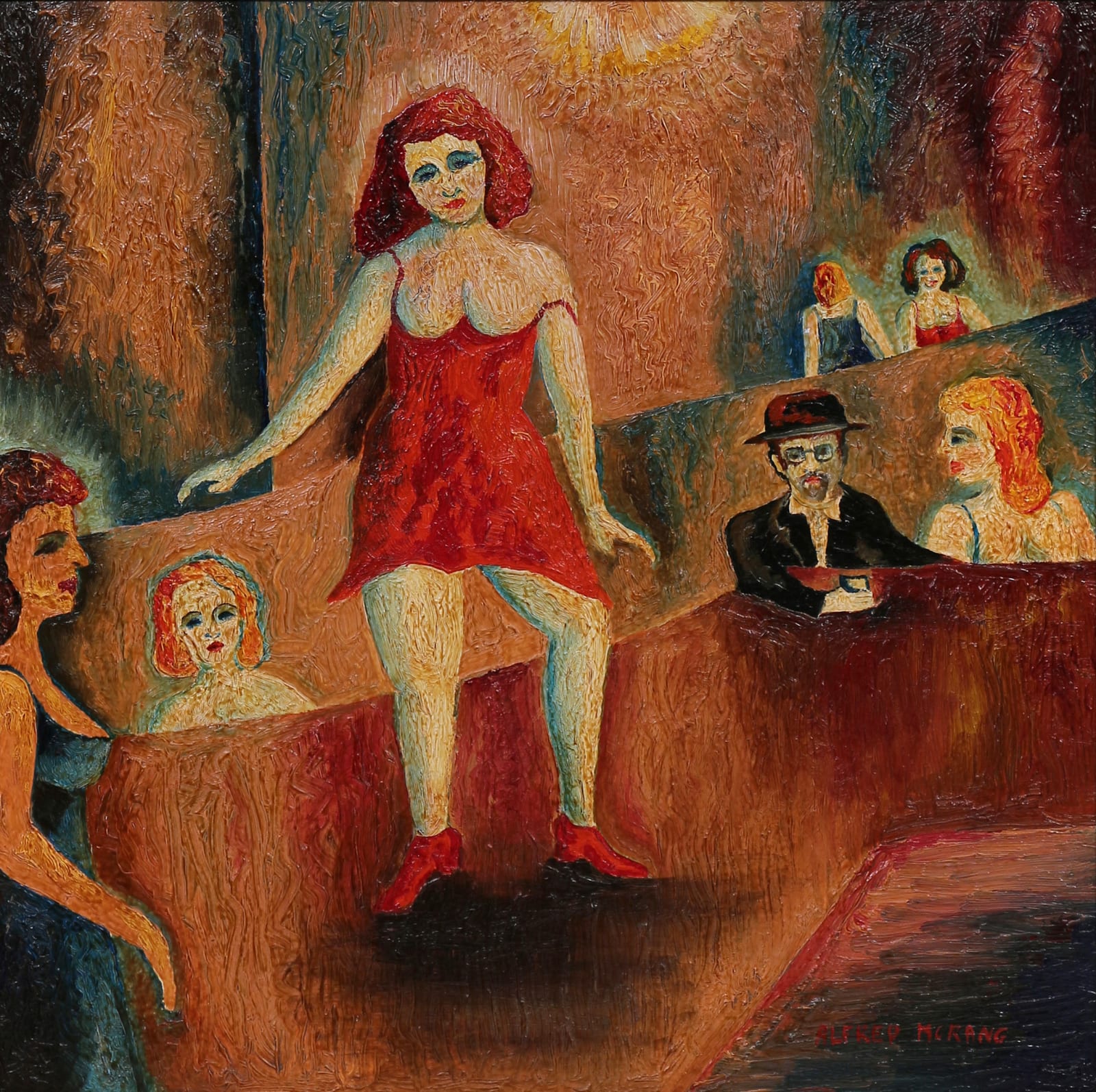 Alfred Morang, Artist with Dancing Lady