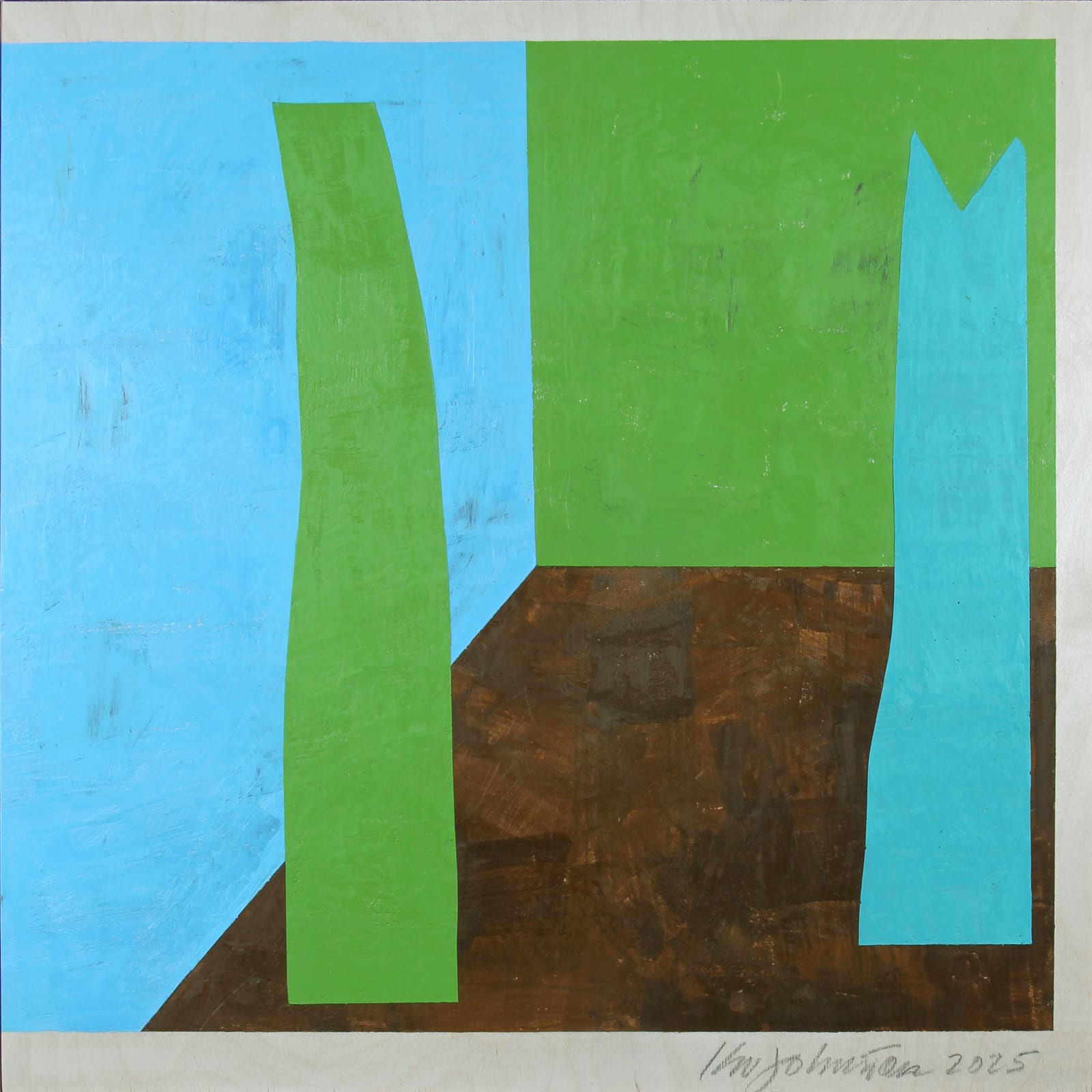 Keith Johnston, Two Figures in a Dressing Room, 2025