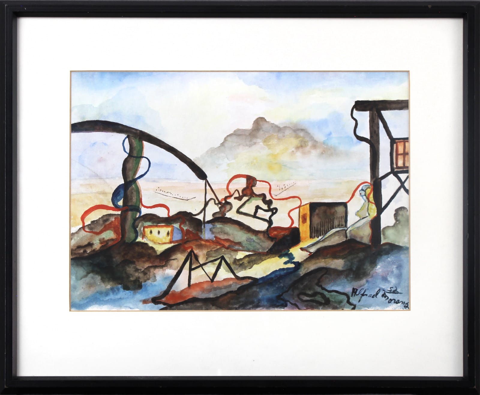 Alfred Morang, Untitled (Abstract Landscape), 1952