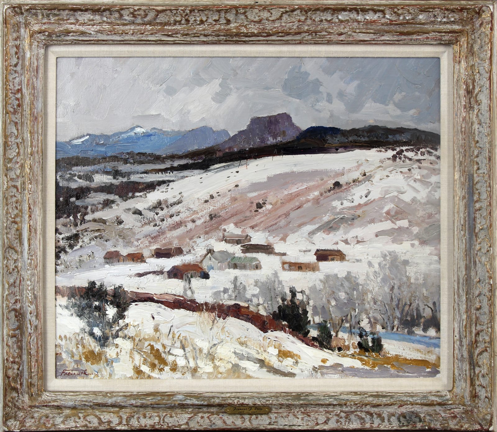 Fremont Ellis, Tecolote Village Winter, n.d.