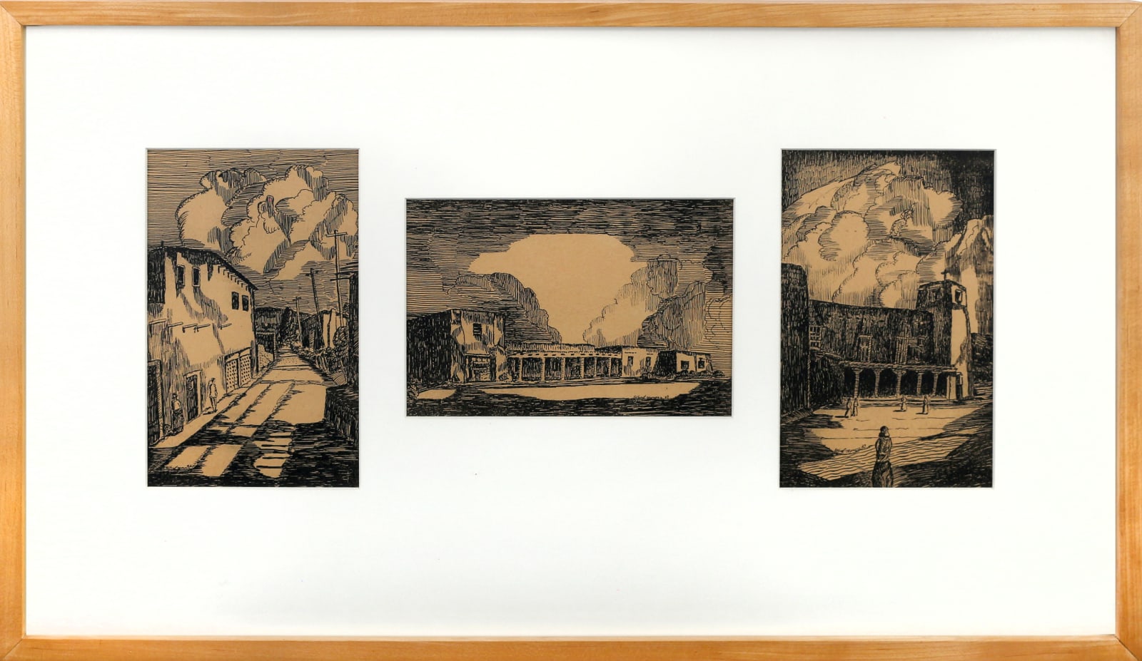 Alfred Morang, Group of Three New Mexico Scenes, n.d.