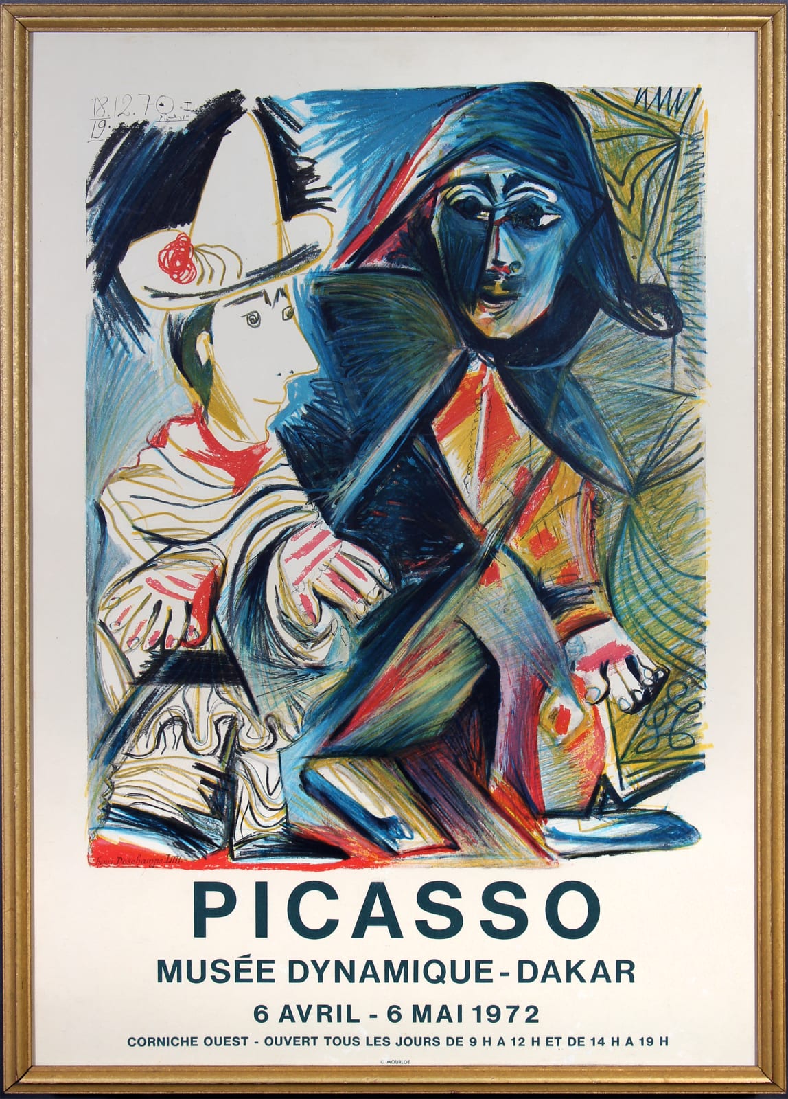 Pablo Picasso, Musee Dynamique Exhibition Poster, 1970