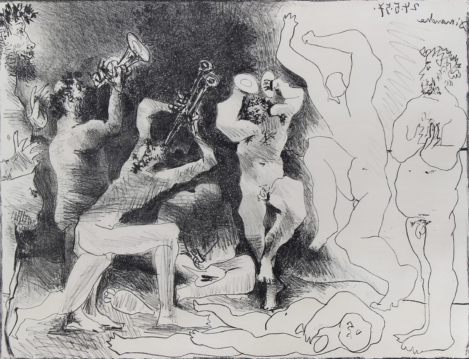 Pablo Picasso, La Danse des Faunes, 1957