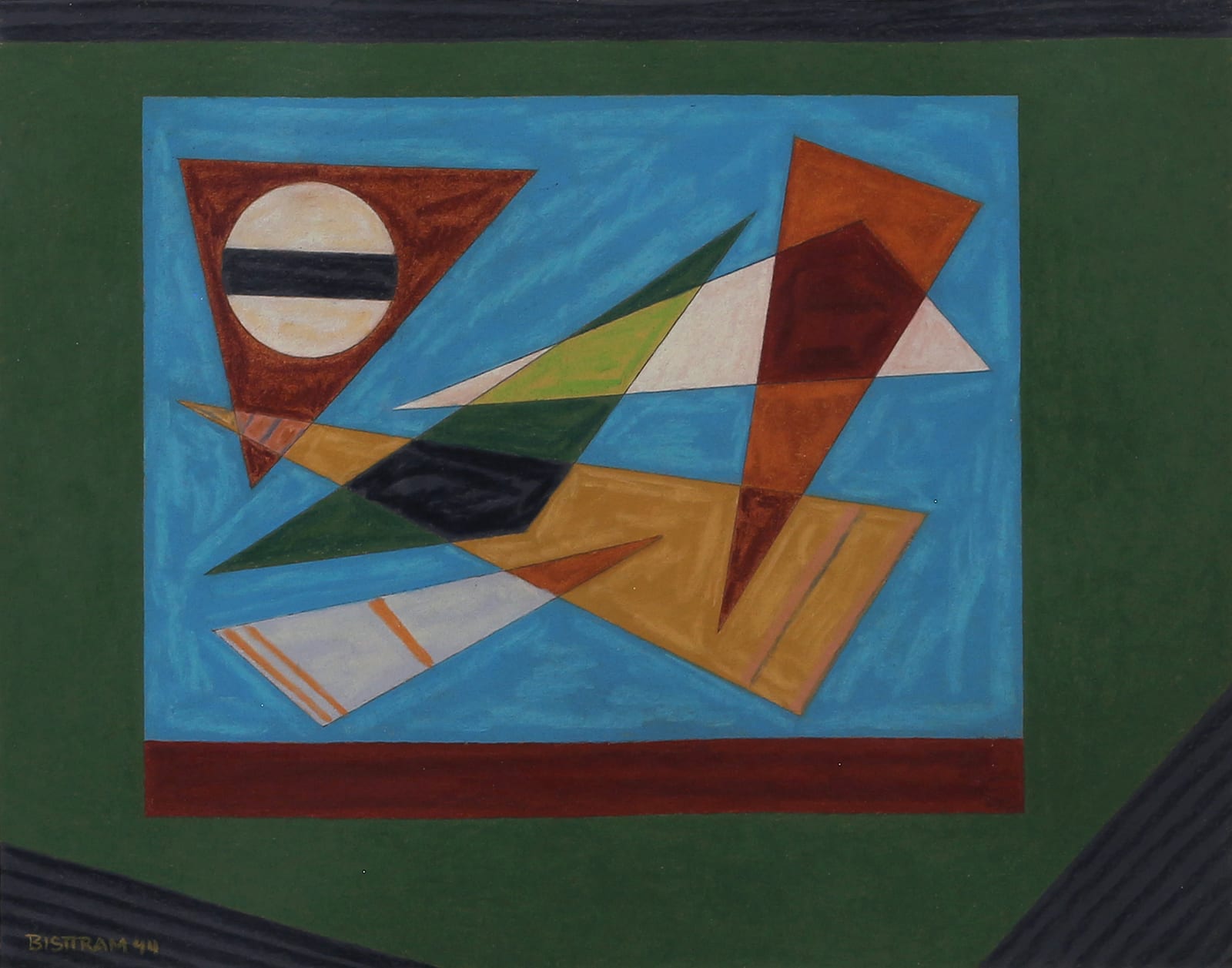 Emil Bisttram, Whirling Rectangles, 1944