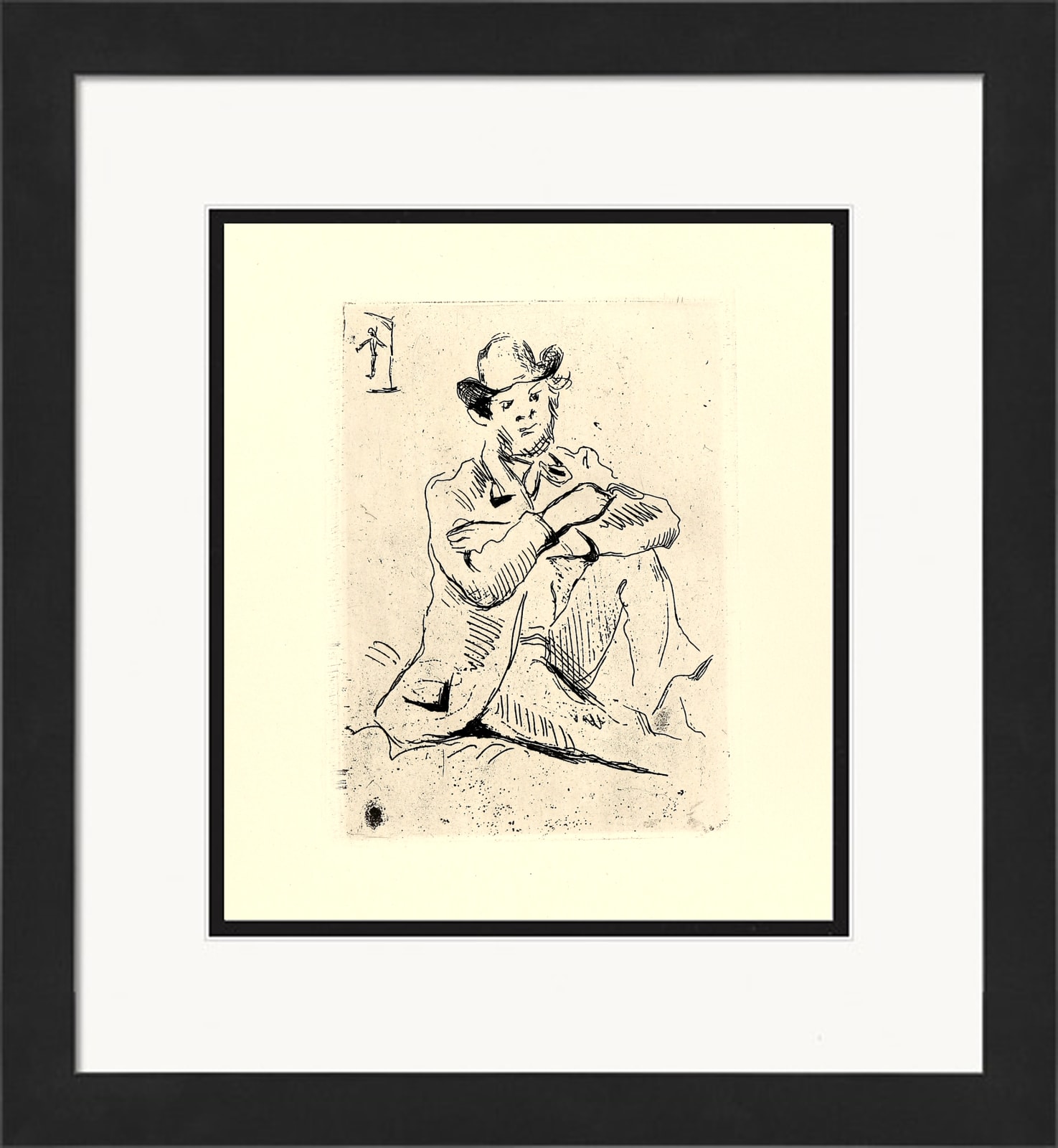 Paul Cezanne, Portrait of Guillaumin with a Hanging Man, 1873