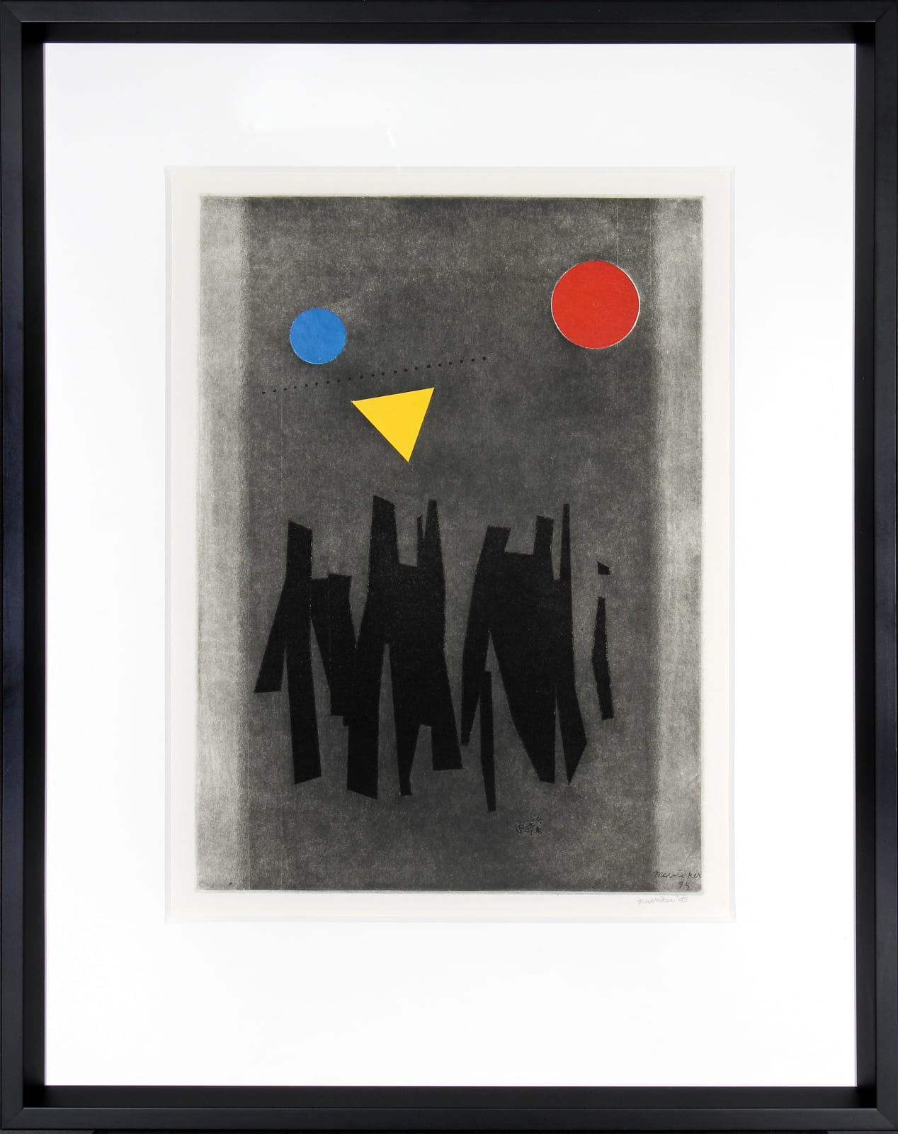 J. Jay McVicker, Untitled (Blue, Green, Orange, Red Composition), 1977