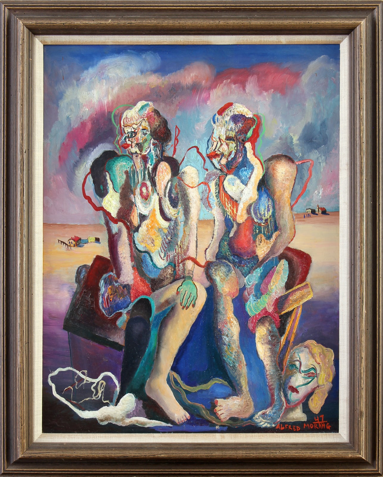 Alfred Morang, Untitled (Two Figures), 1947