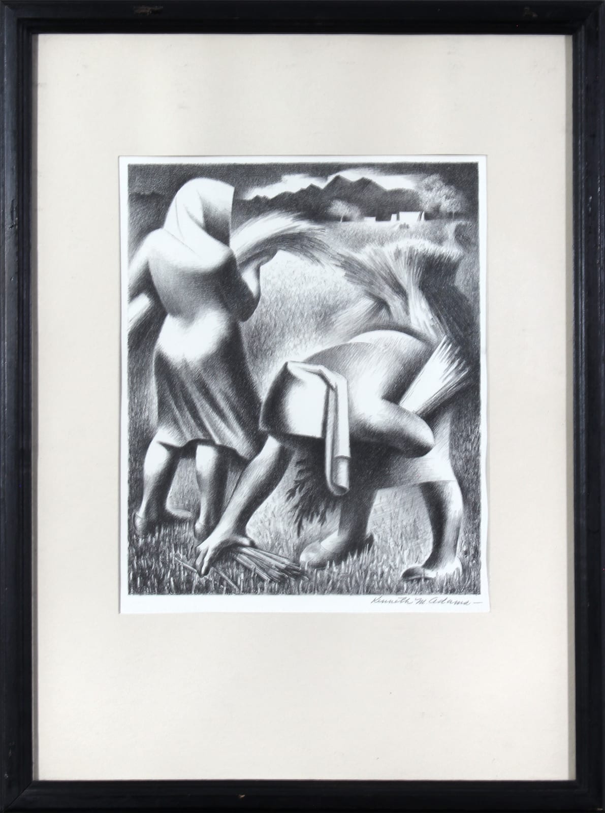 Kenneth Miller Adams, Untitled (Women Harvesting), n.d.