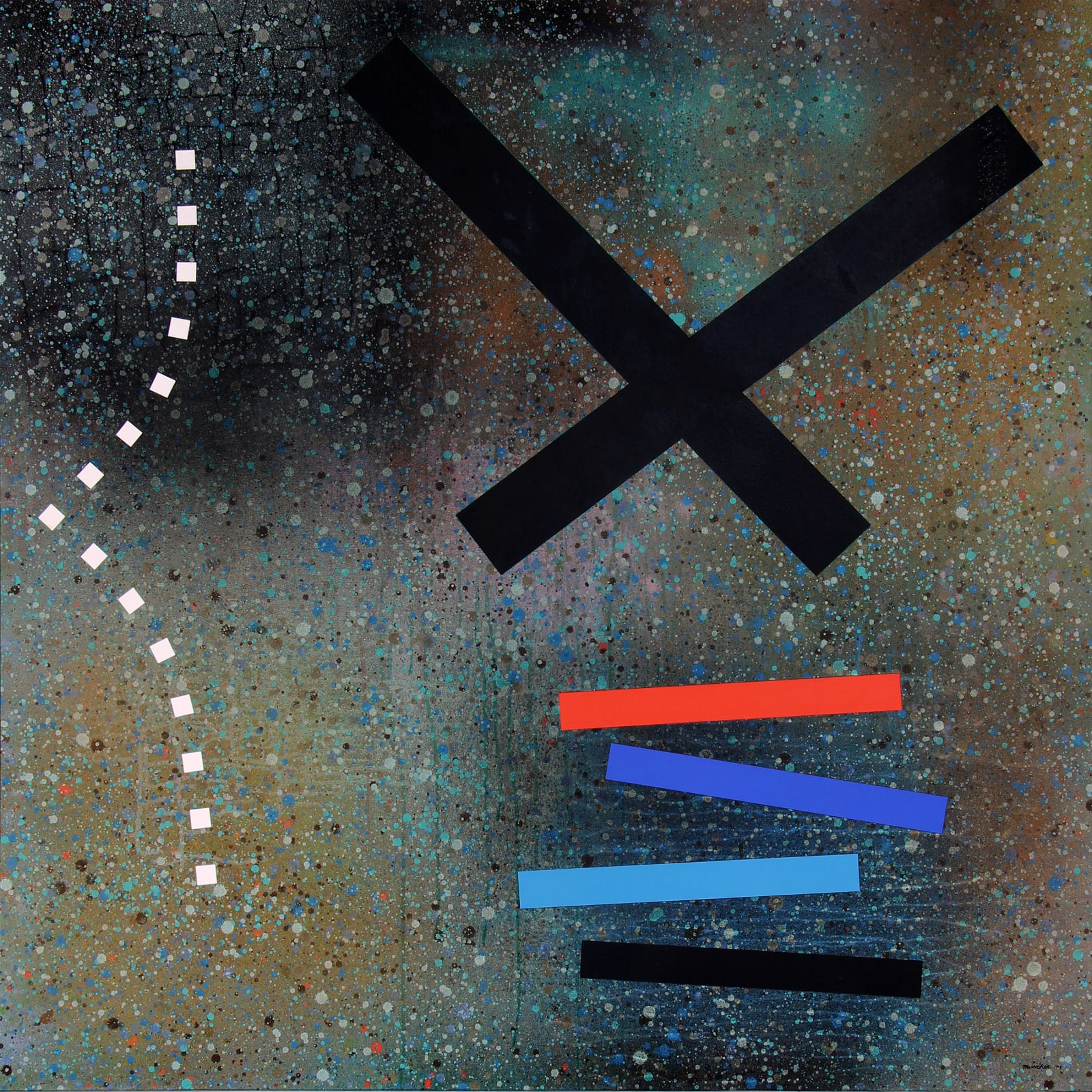 J. Jay McVicker, Untitled (Black X), 1975