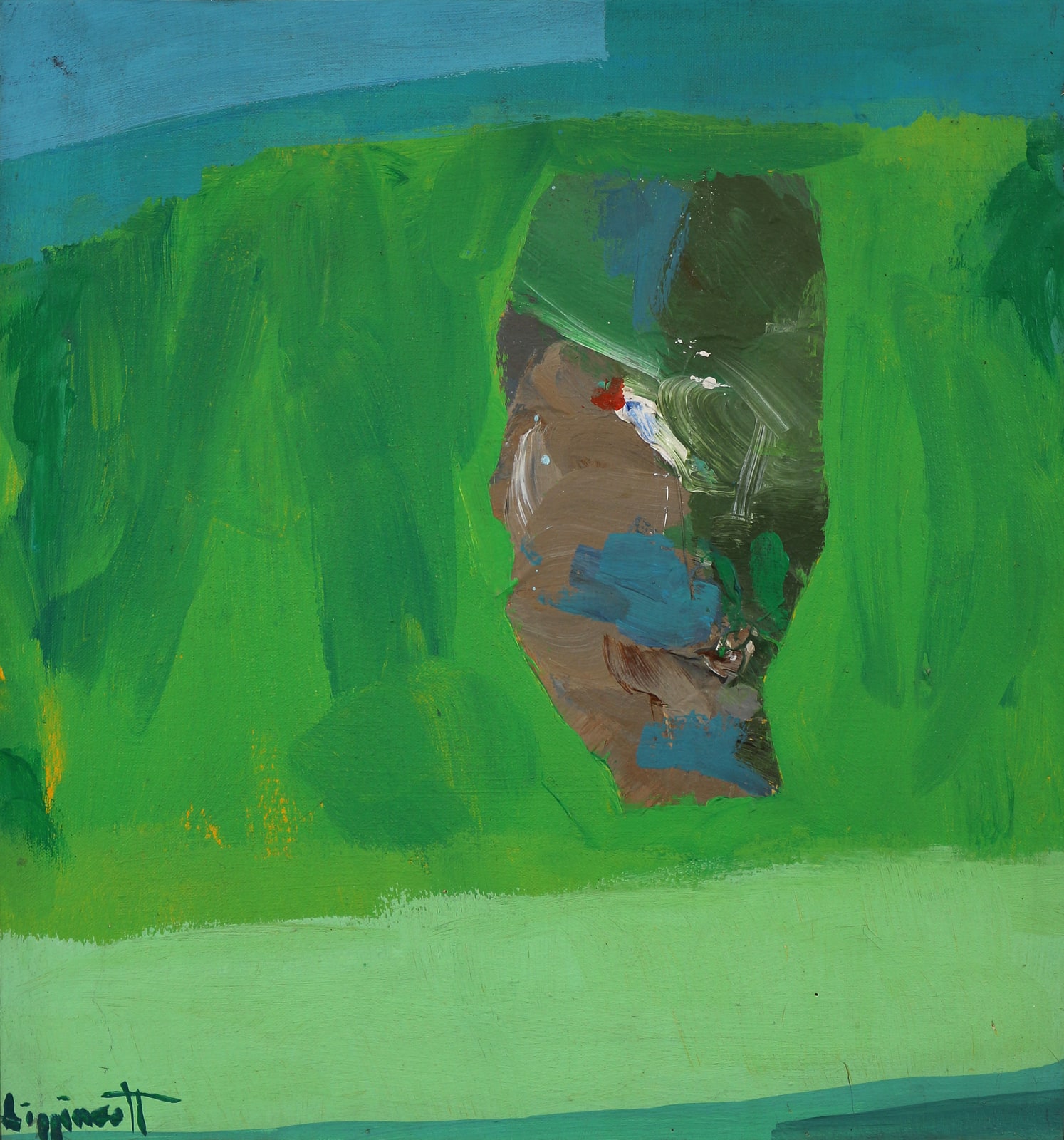 Janet Lippincott, Untitled (Green and Blue Landscape), n.d.