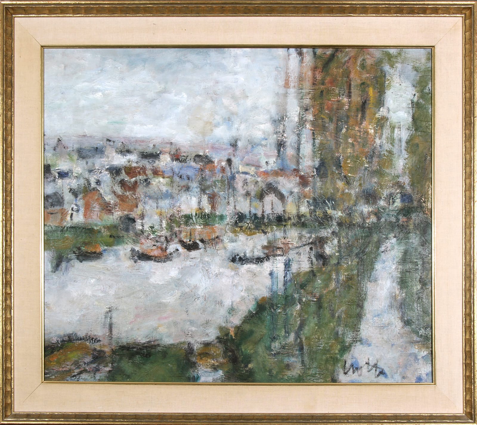 Paul Crotto, Untitled (French Town Scene), 1964