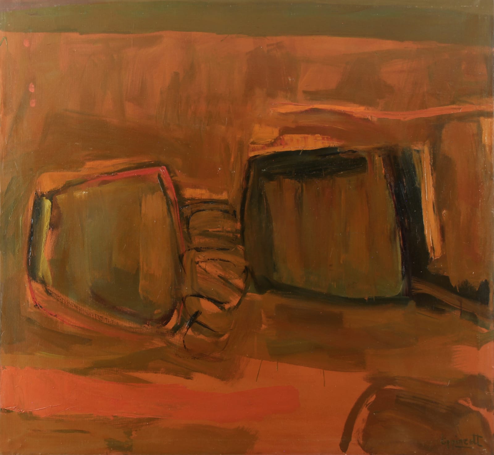 Janet Lippincott, Untitled (Orange Abstract), n.d.