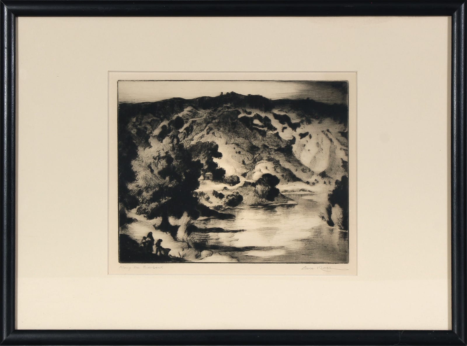 Gene Kloss, Along the Riverbank, 1947
