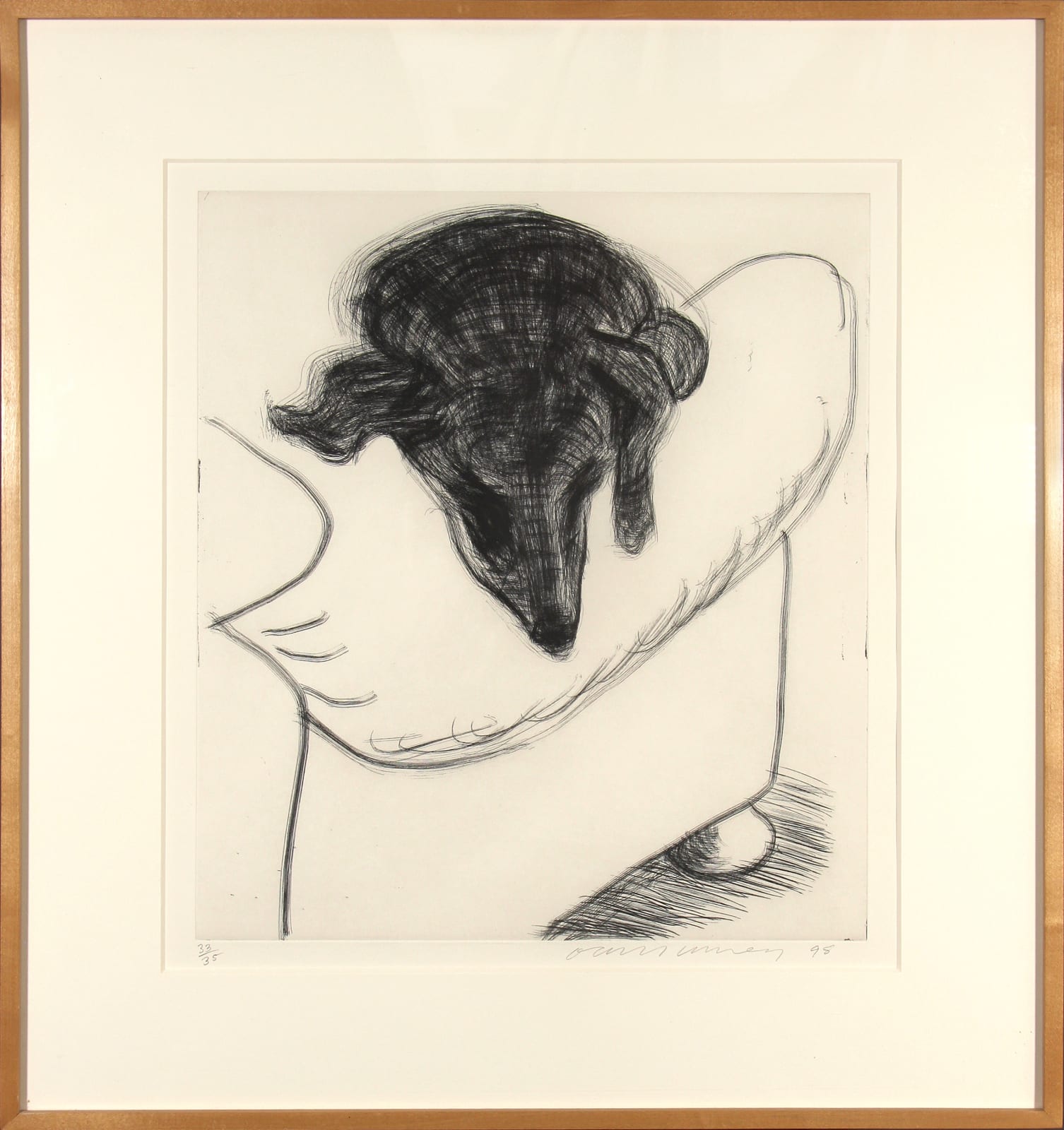 David Hockney, Dog No. 14, from the Dog Wall Series, 1998