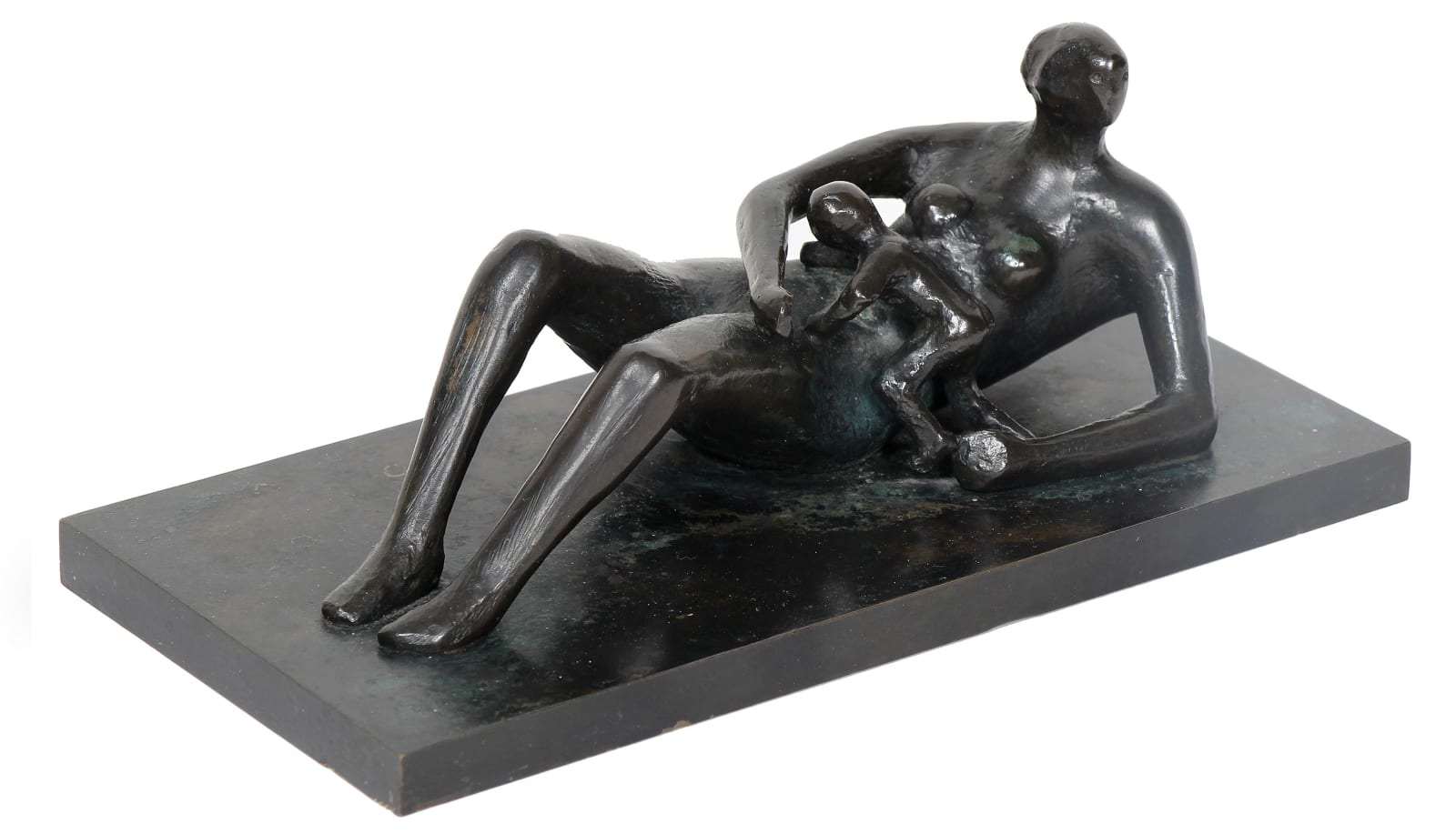 Henry Moore, Reclining Mother and Child, 1, 1975