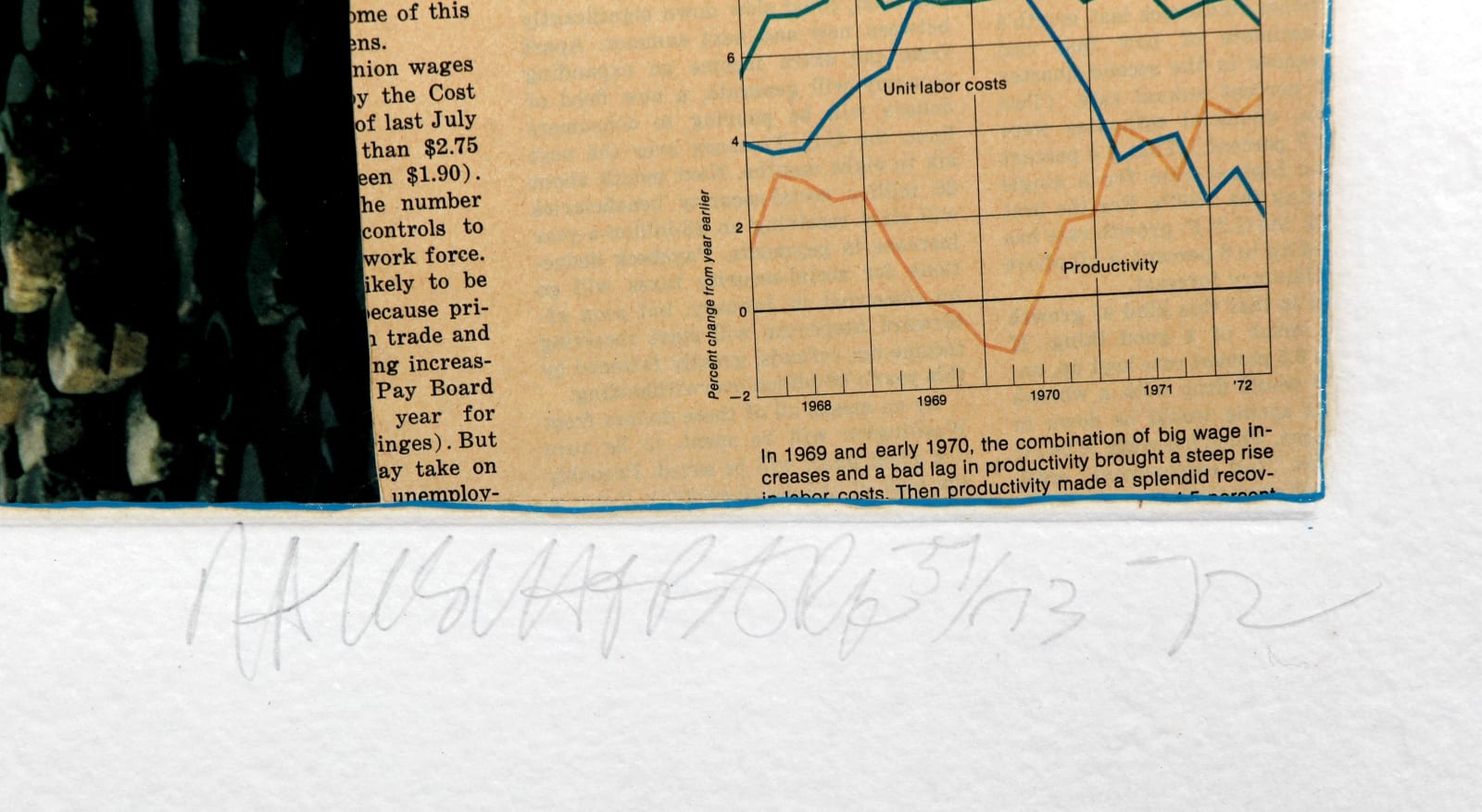 Robert Rauschenberg, Untitled (Rocks in Landscape), 1972