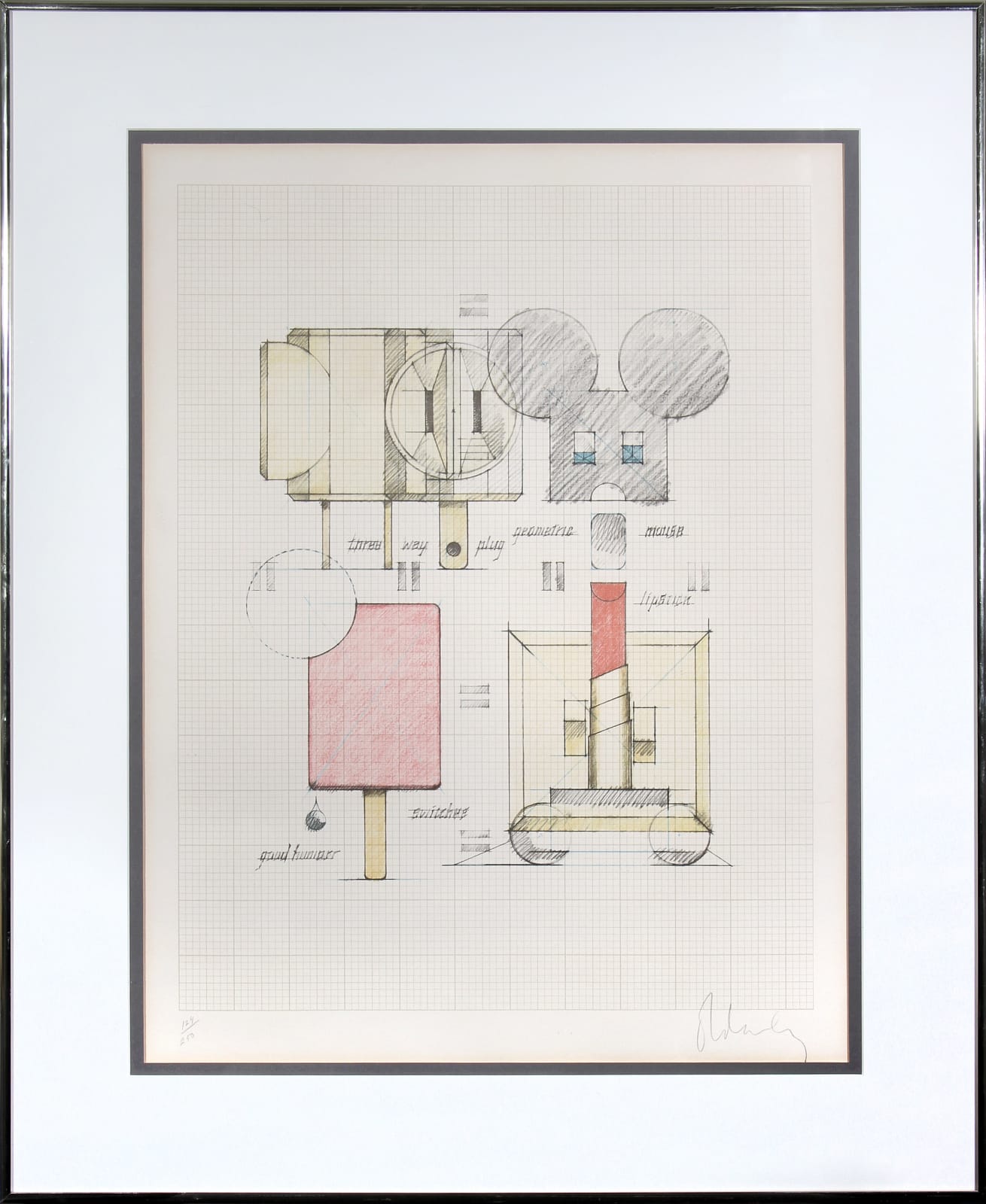 Claes Oldenburg, System of Iconography, 1970-71