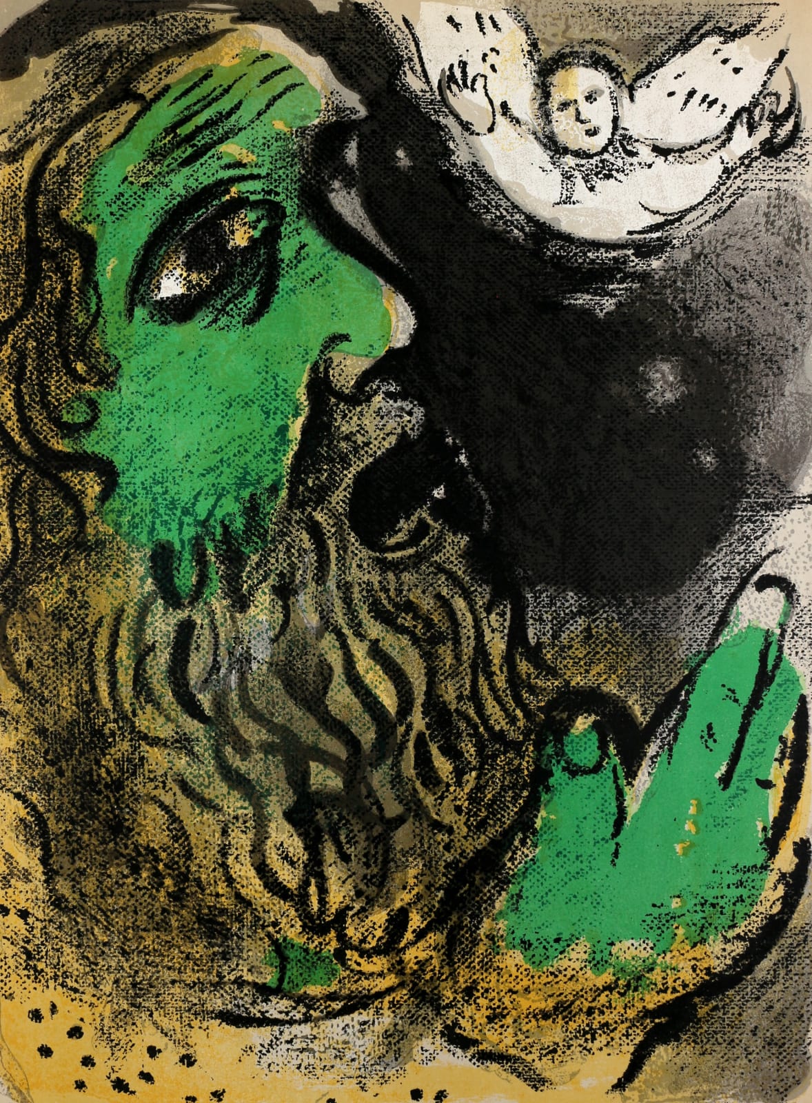 Marc Chagall, Job en priéres, 1960