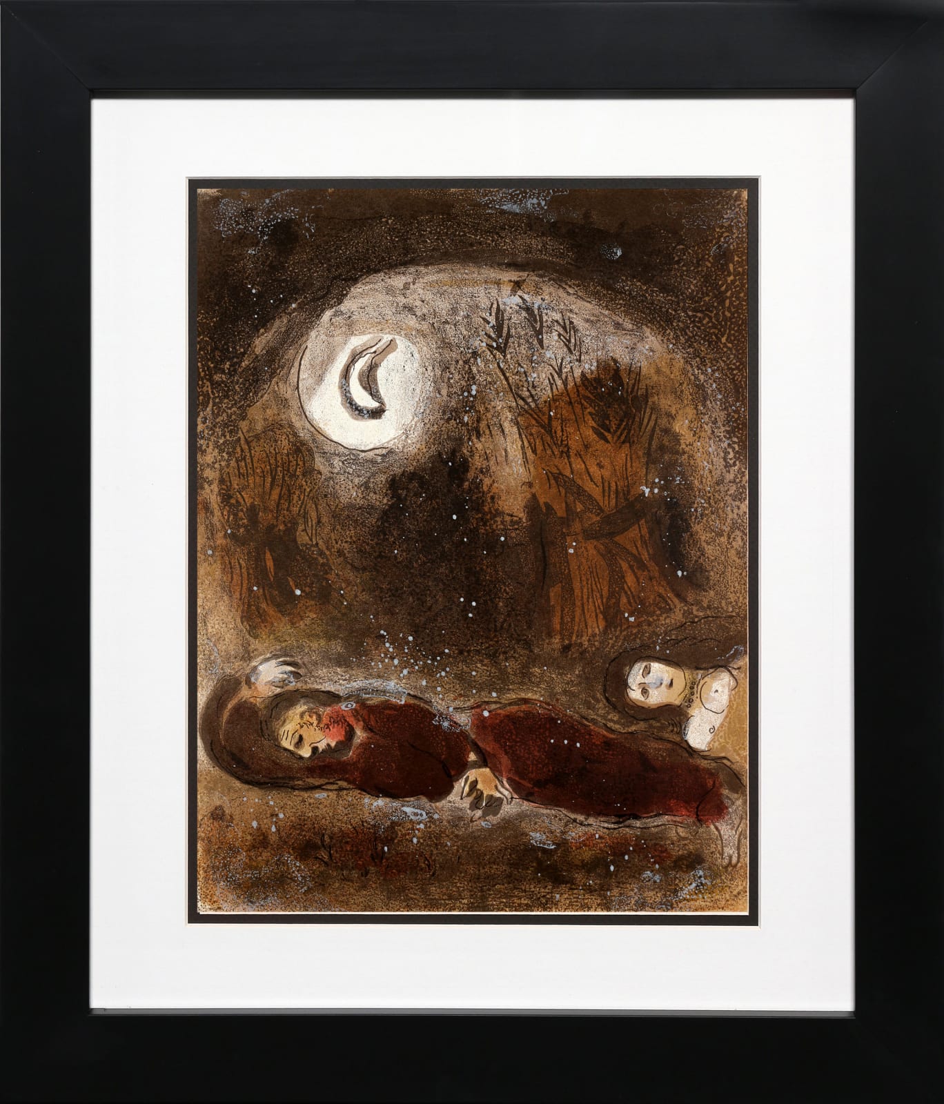 Marc Chagall, Ruth aux Pieds de Booz (Ruth At The Feet of Boaz), 1960