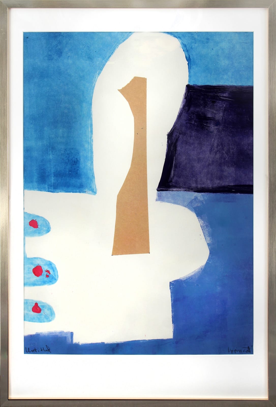 Janet Lippincott, Untitled (Blue, Ochre Abstract), n.d.