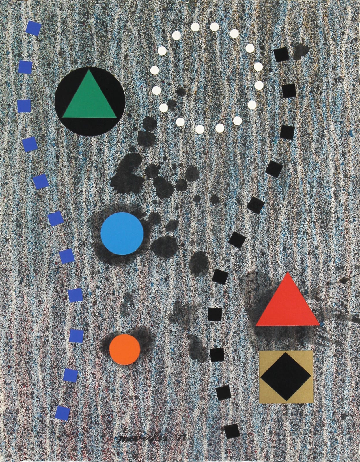 J. Jay McVicker, Untitled (Blue, Red, Yellow Composition), 1995