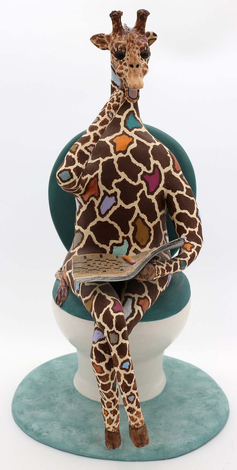 Unknown Artist, Untitled (Giraffe Reading Newspaper), n.d.