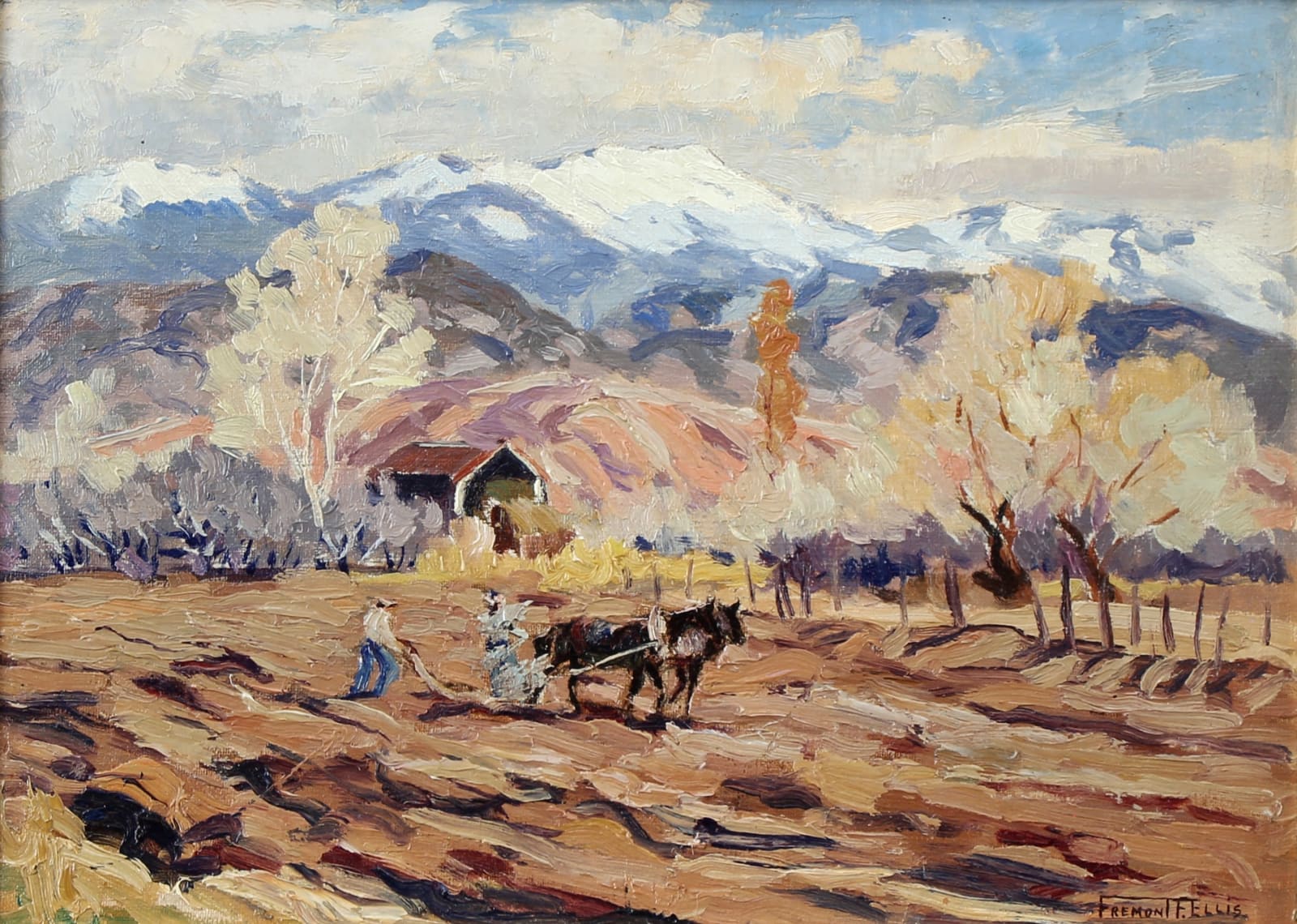 Fremont Ellis, Plowing the Field, n.d.