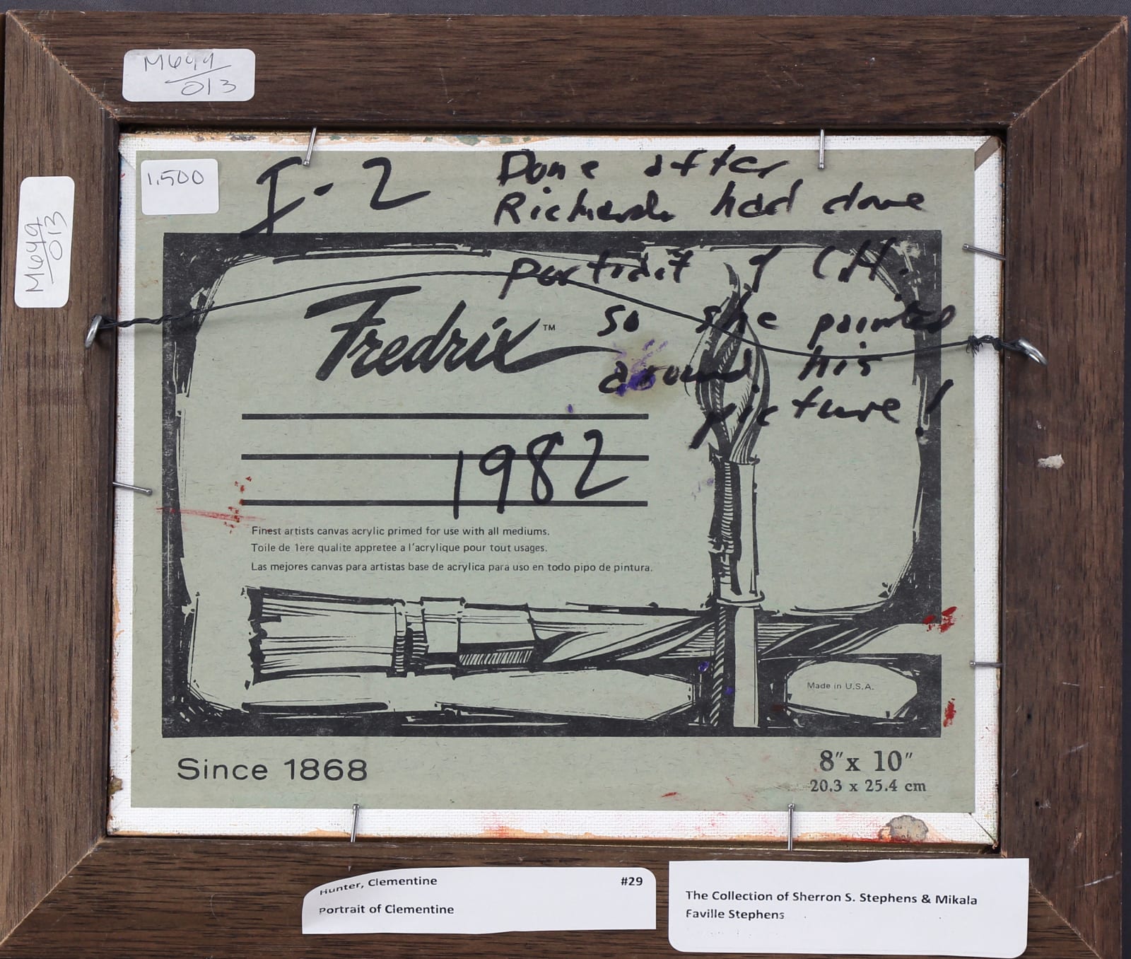 Clementine Hunter, Portrait of Clementine, 1982