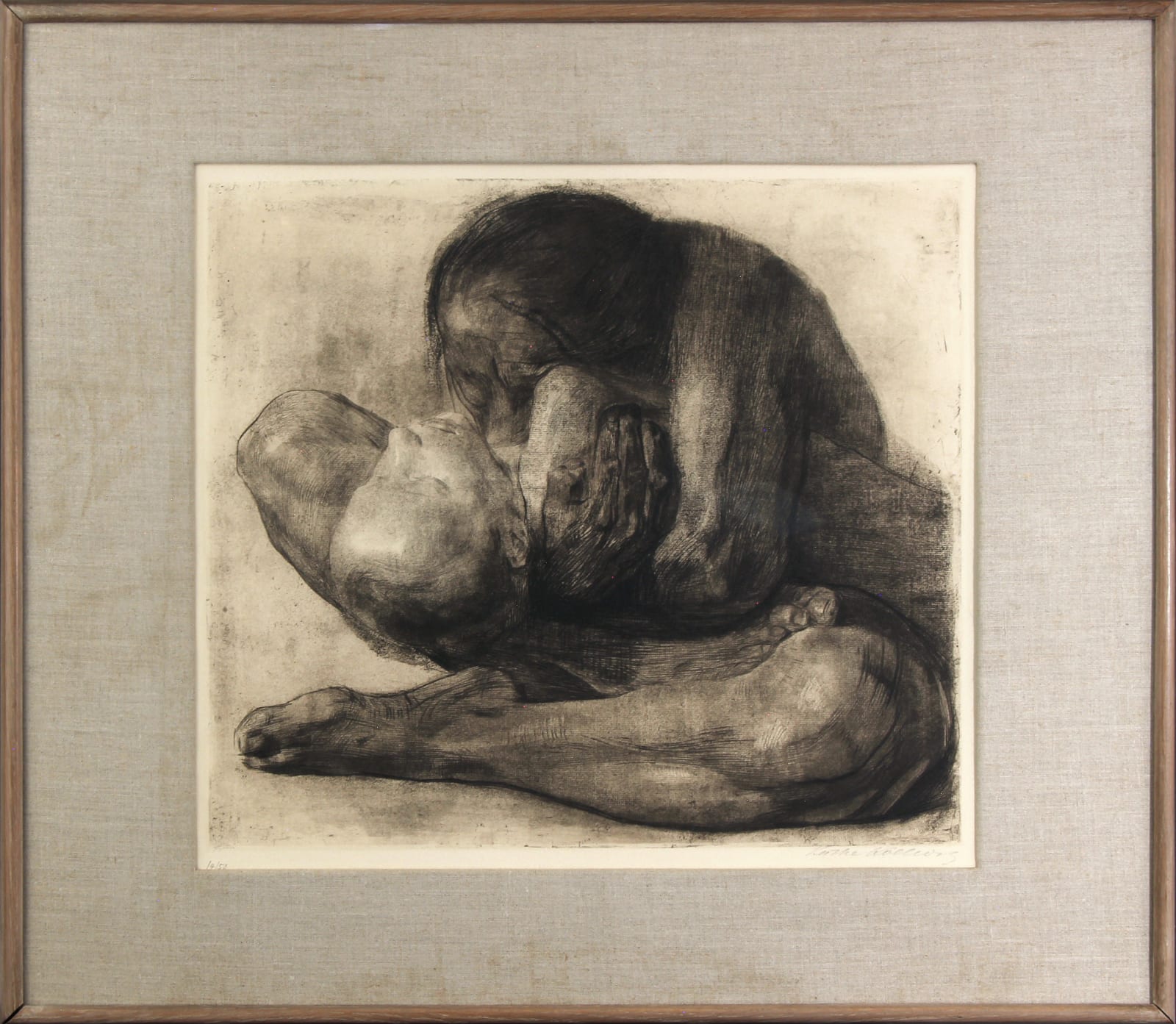 Kathe Kollwitz, Frau mit Totem Kind (Woman with Dead Child), 1903