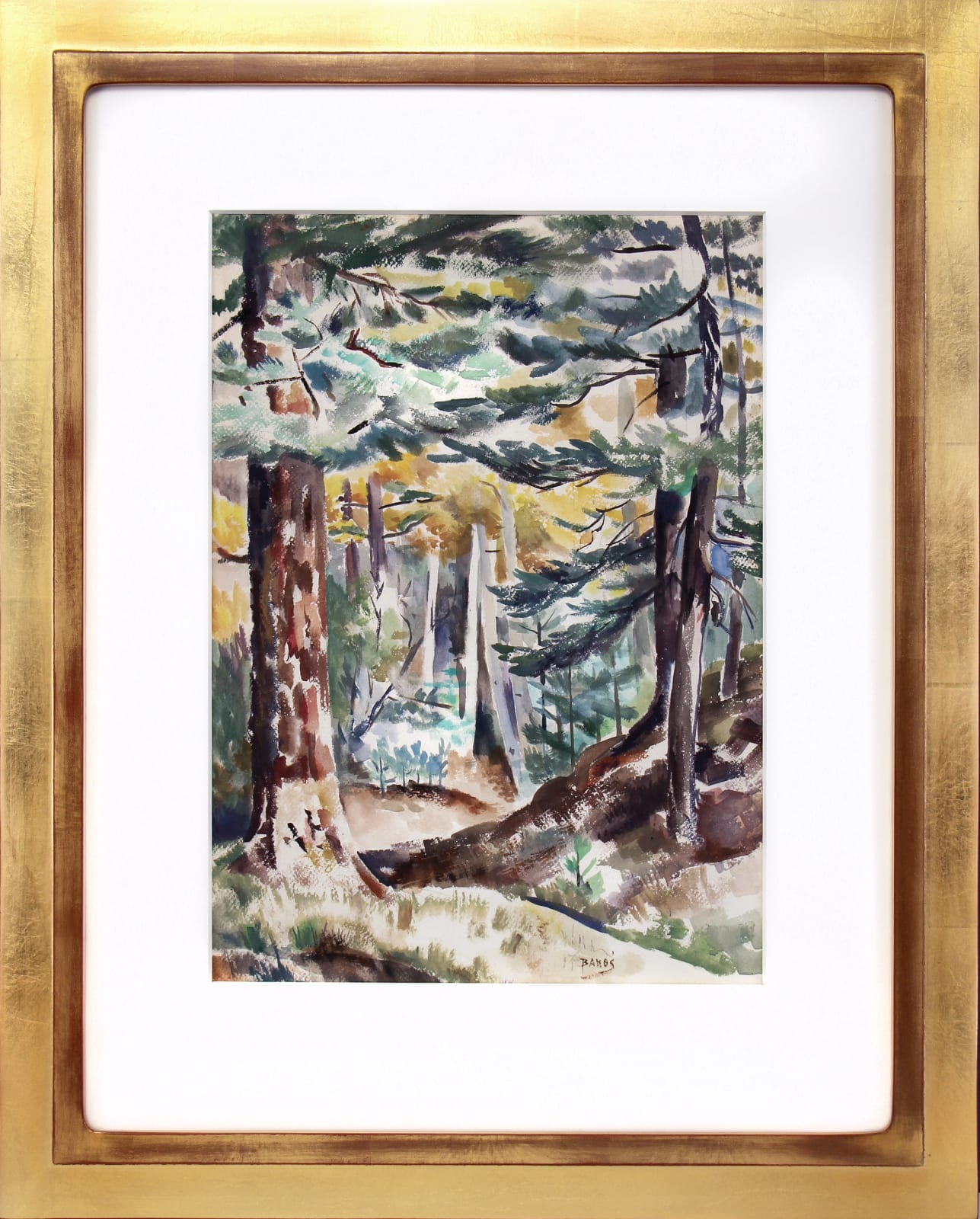 Jozef Bakos, Untitled (Forest Scene), n.d.