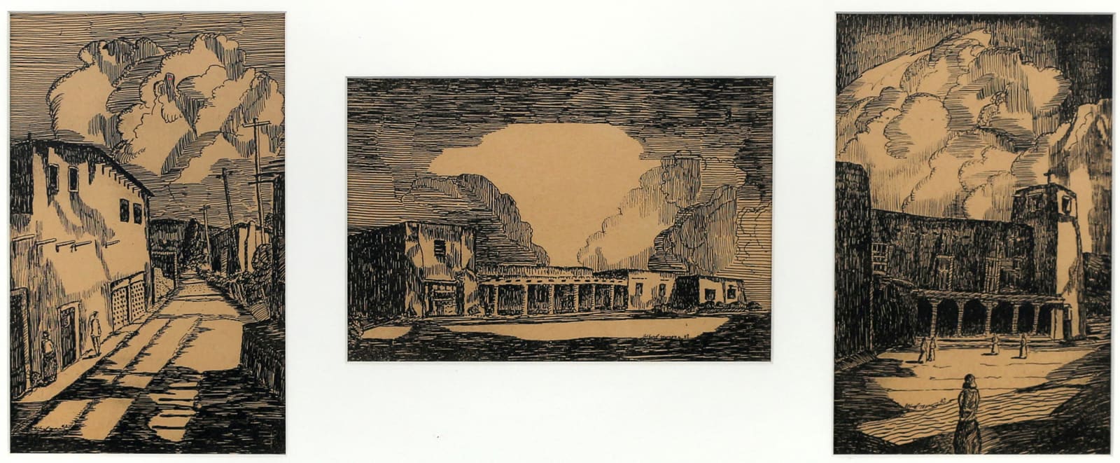 Alfred Morang, Group of Three New Mexico Scenes, n.d.