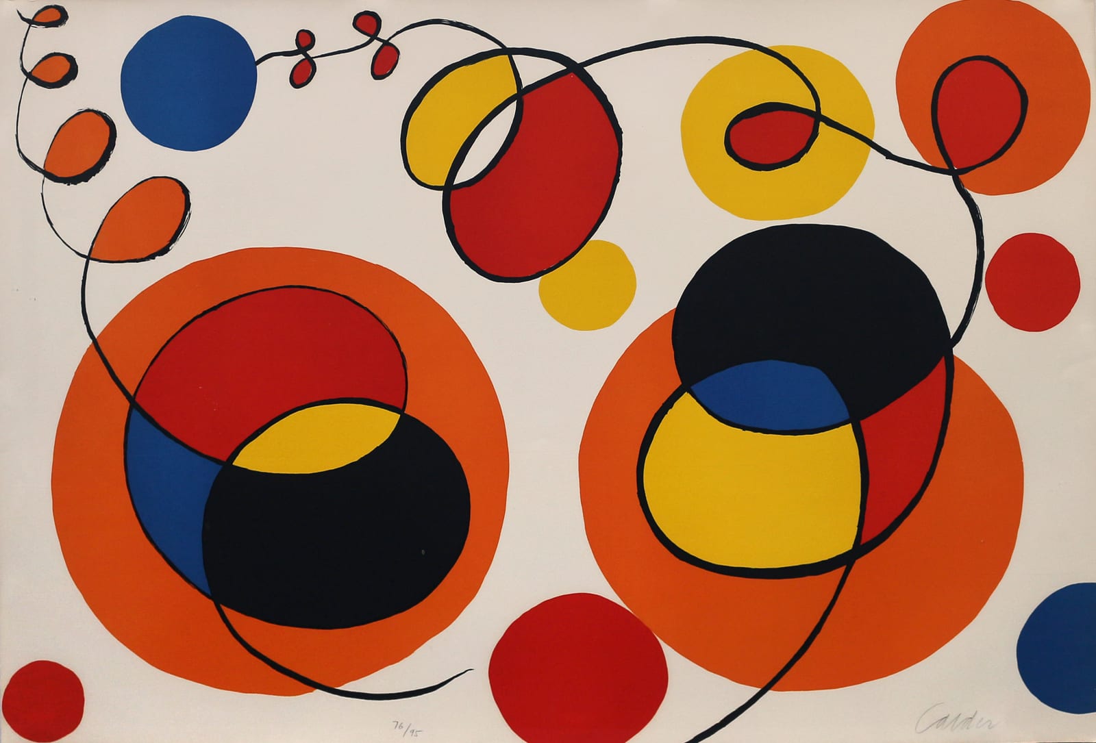 Alexander Calder, Loops and Spheres, 1970 Matthews Gallery