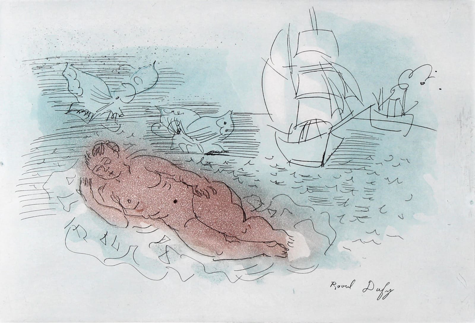 Raoul Dufy, Baigneuse, n.d.