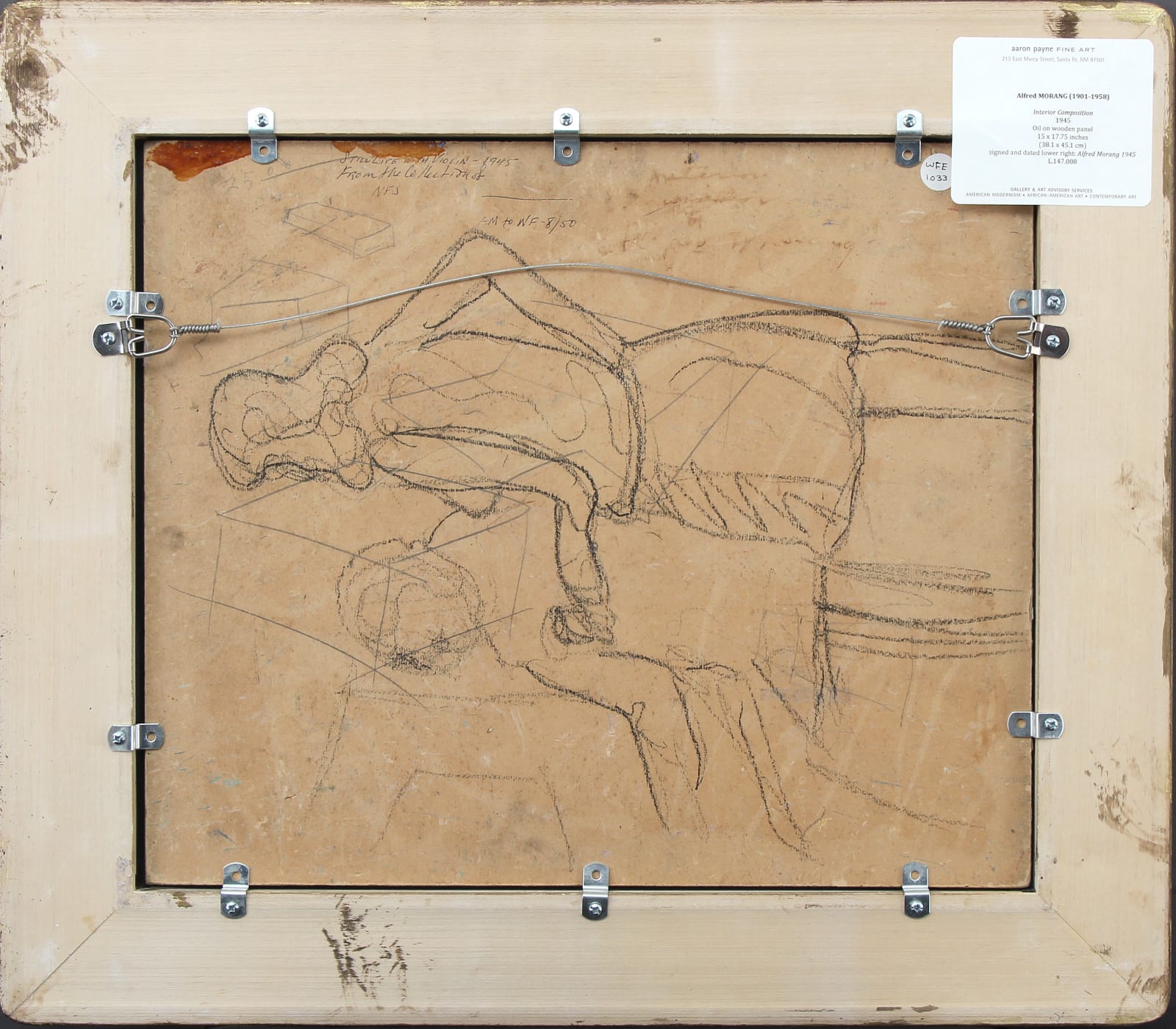 Alfred Morang, Still Life with Violin, 1945