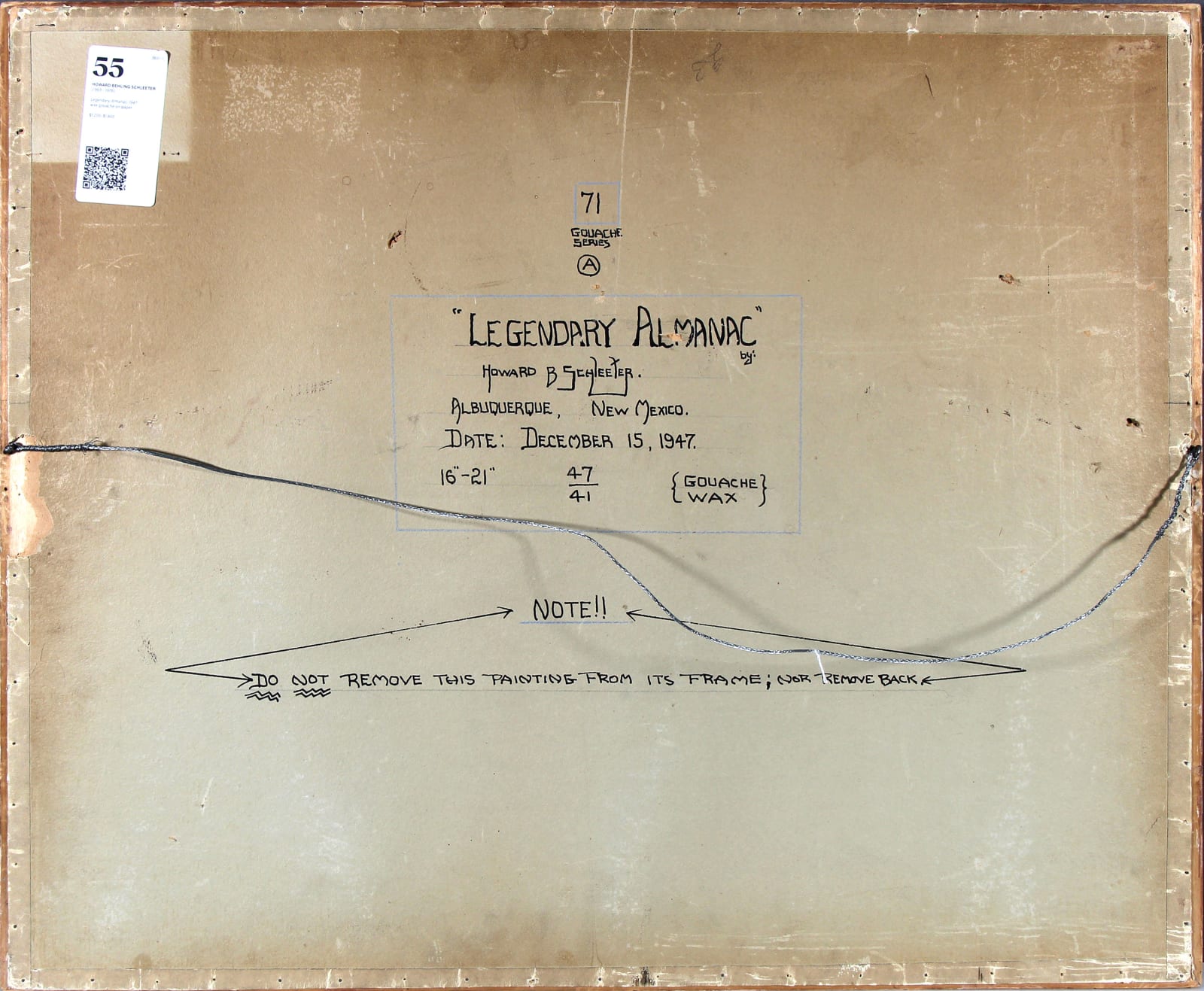 Howard Schleeter, Legendary Almanac, 1947