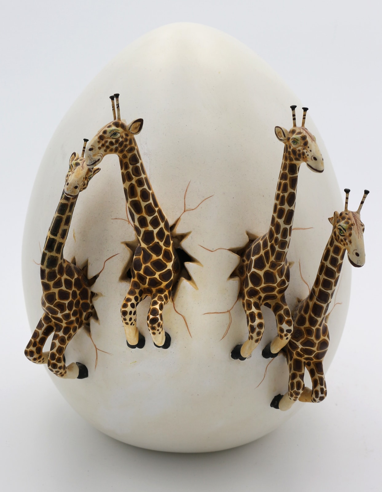 Unknown Artist, Giraffes and Egg, n.d.