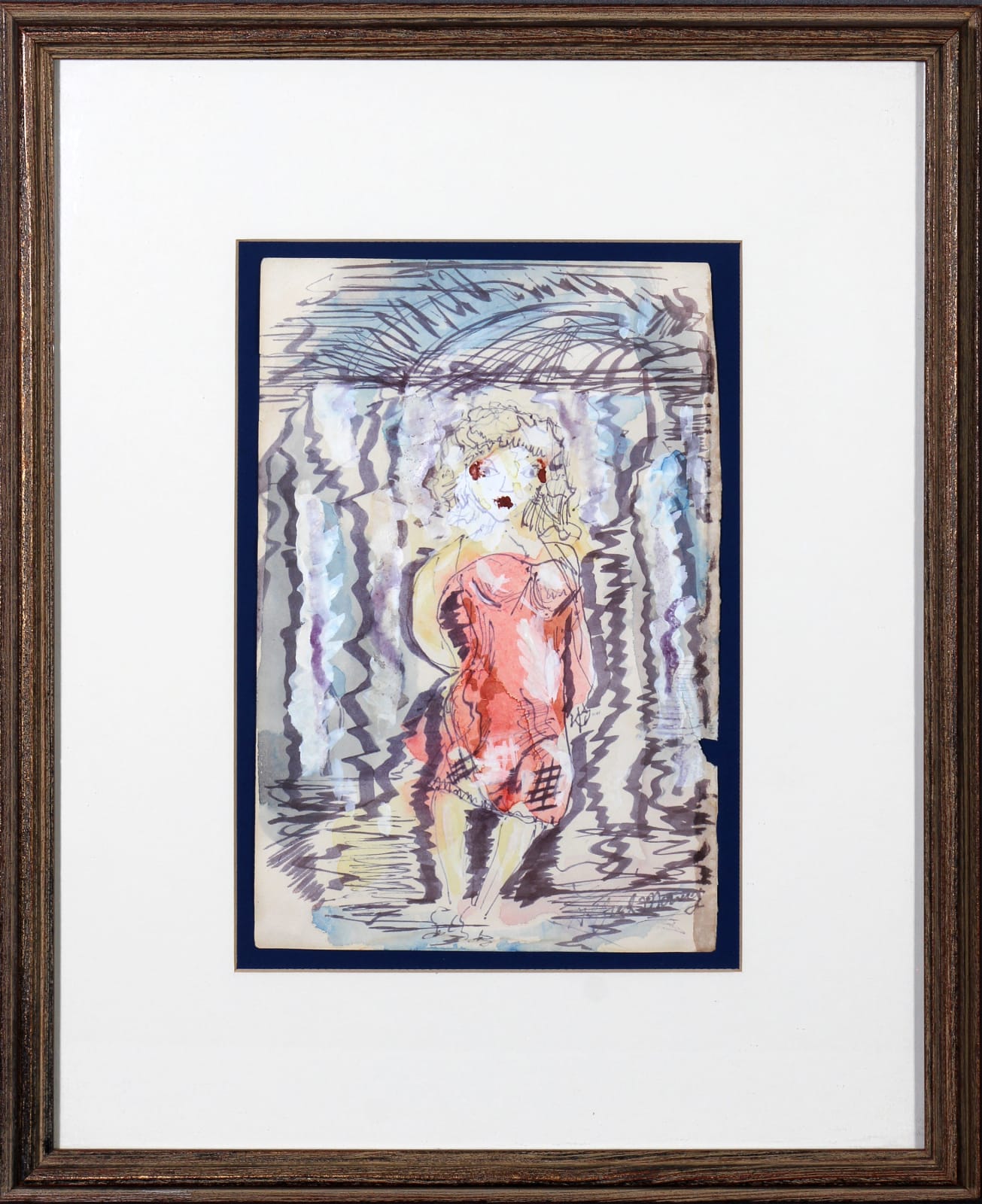 Alfred Morang, Untitled (Woman in Red Dress), n.d.