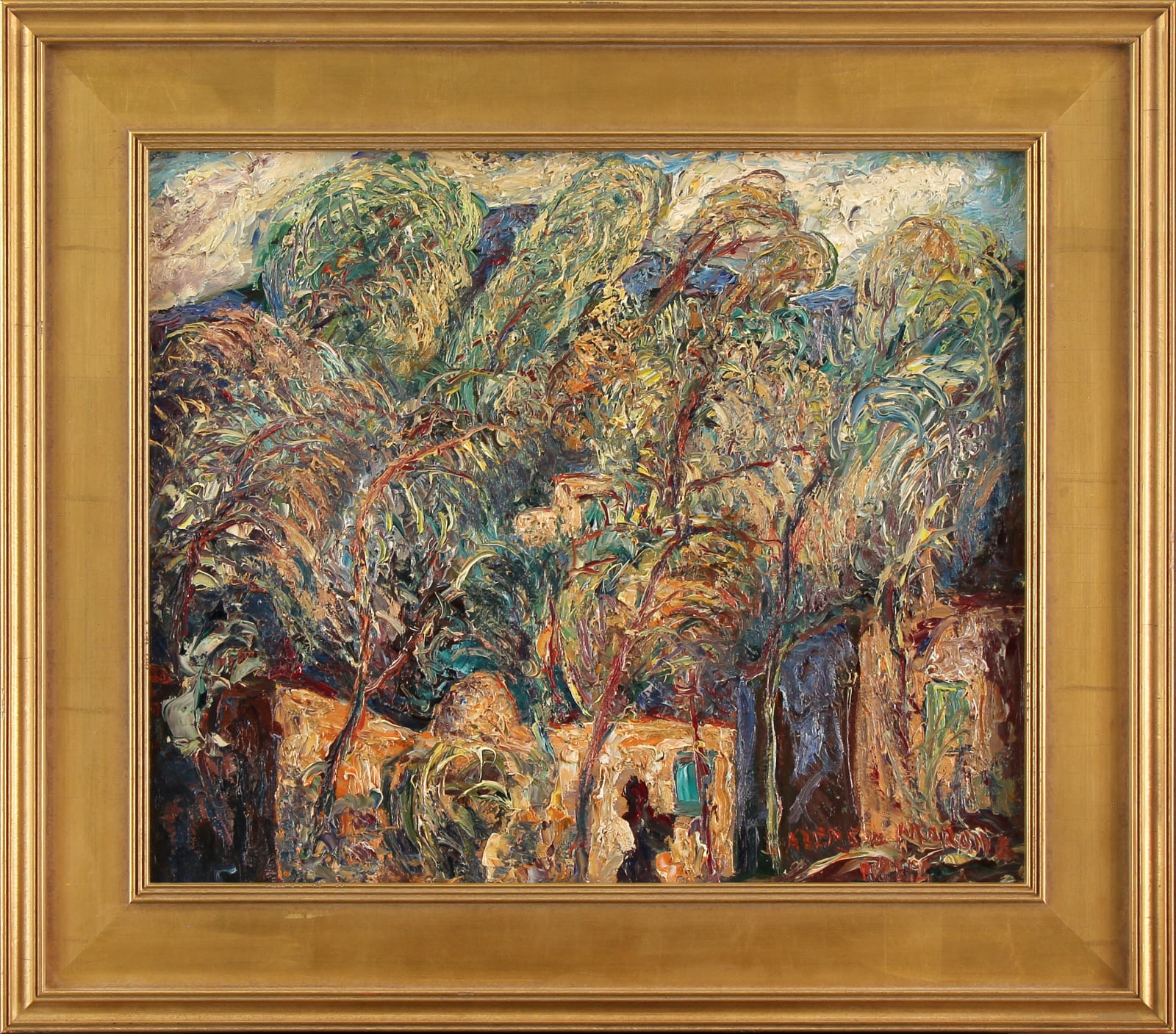 Alfred Morang, Untitlled (NM Scene), Verso (Self-Portrait), n.d.