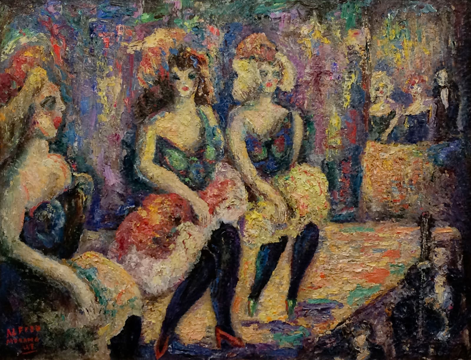 Alfred Morang, Dancers At Midnight, 1947