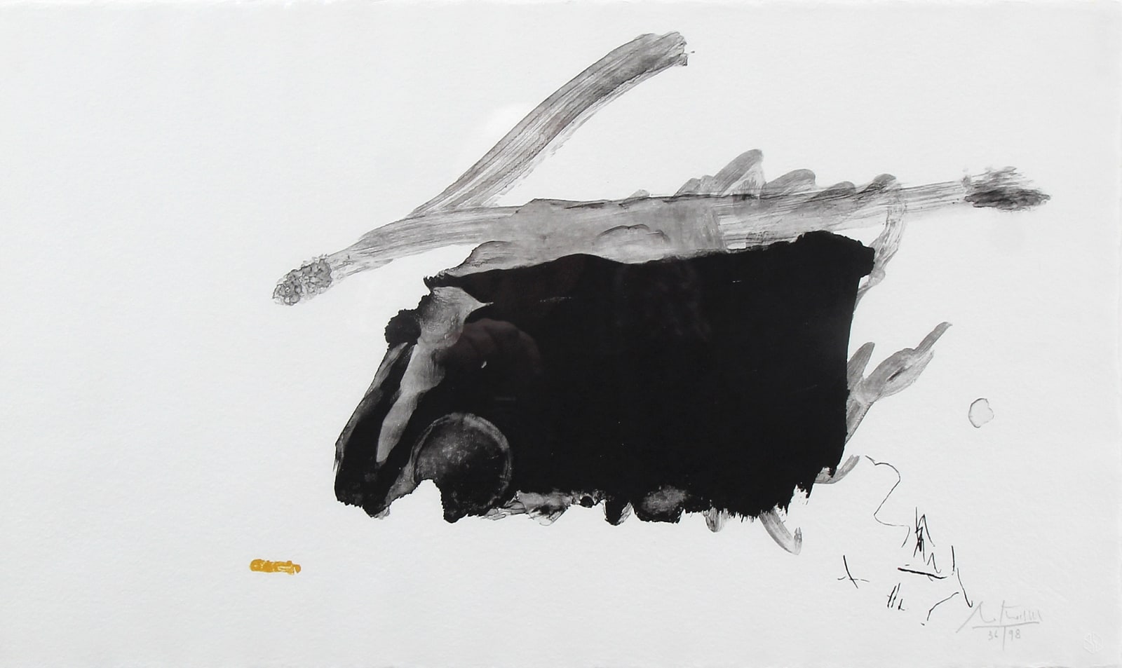 Robert Motherwell, Airless Black, 1984